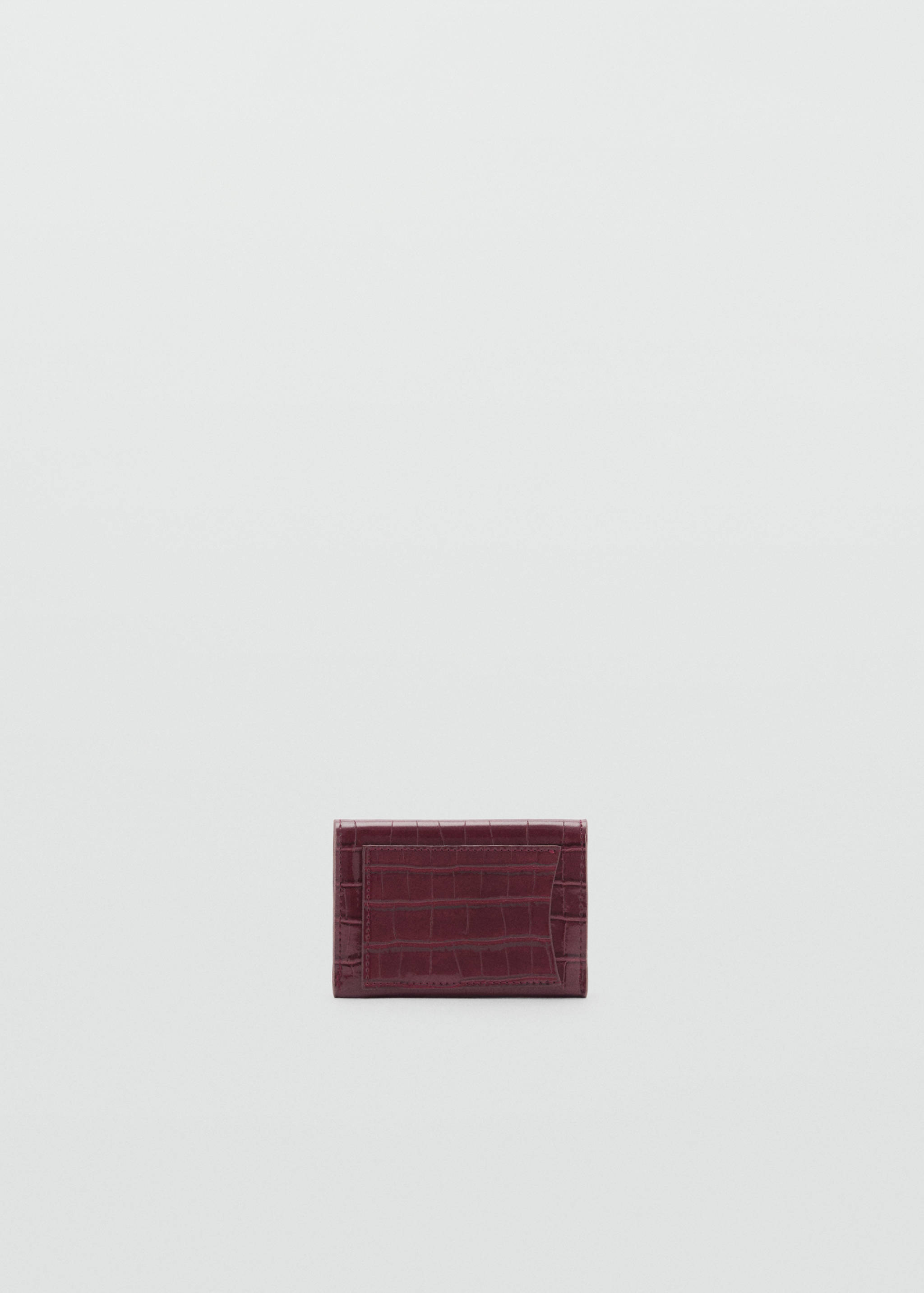 Croc-effect flap purse - Details of the article 1