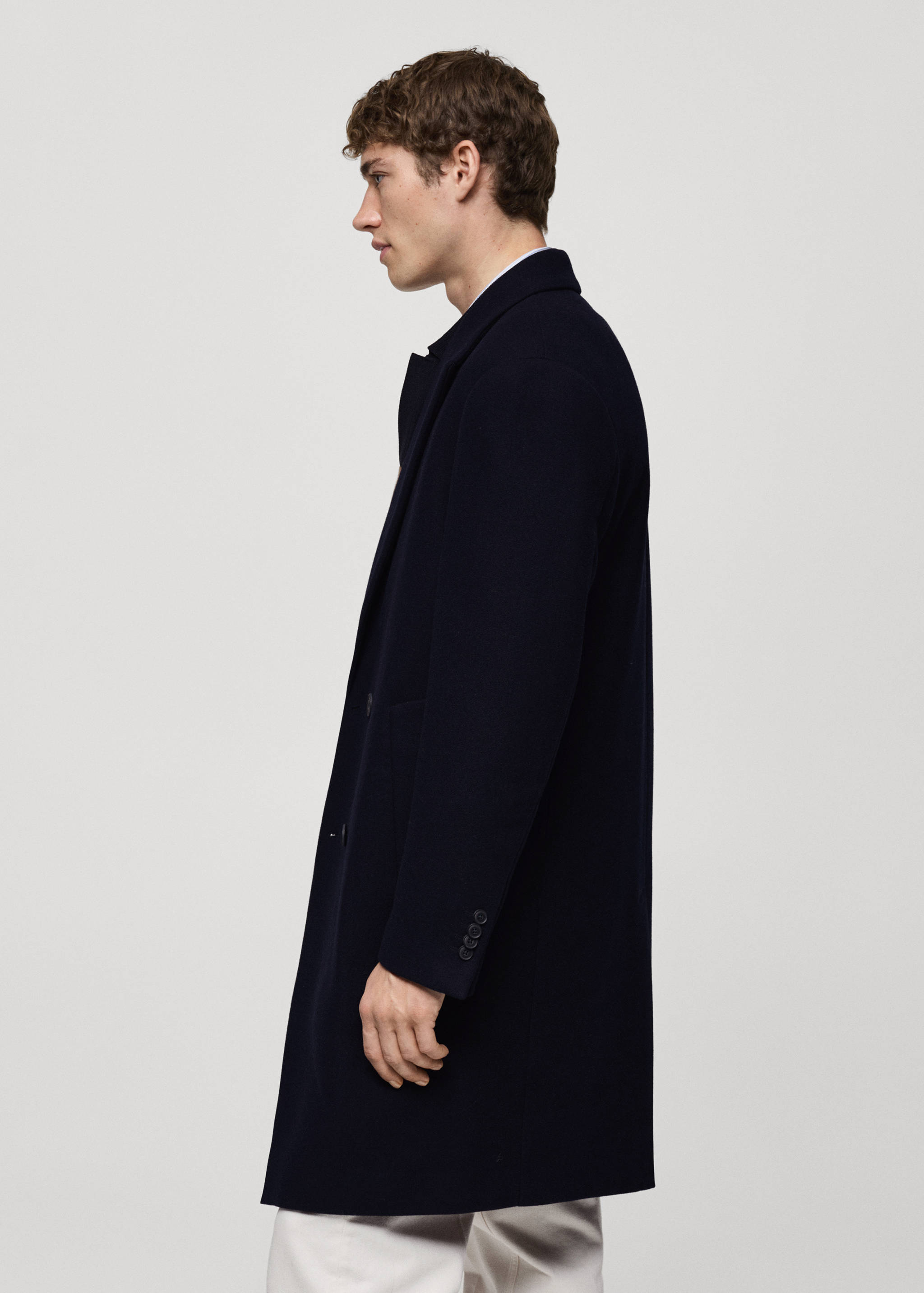 Relaxed-fit long wool coat - Details of the article 2