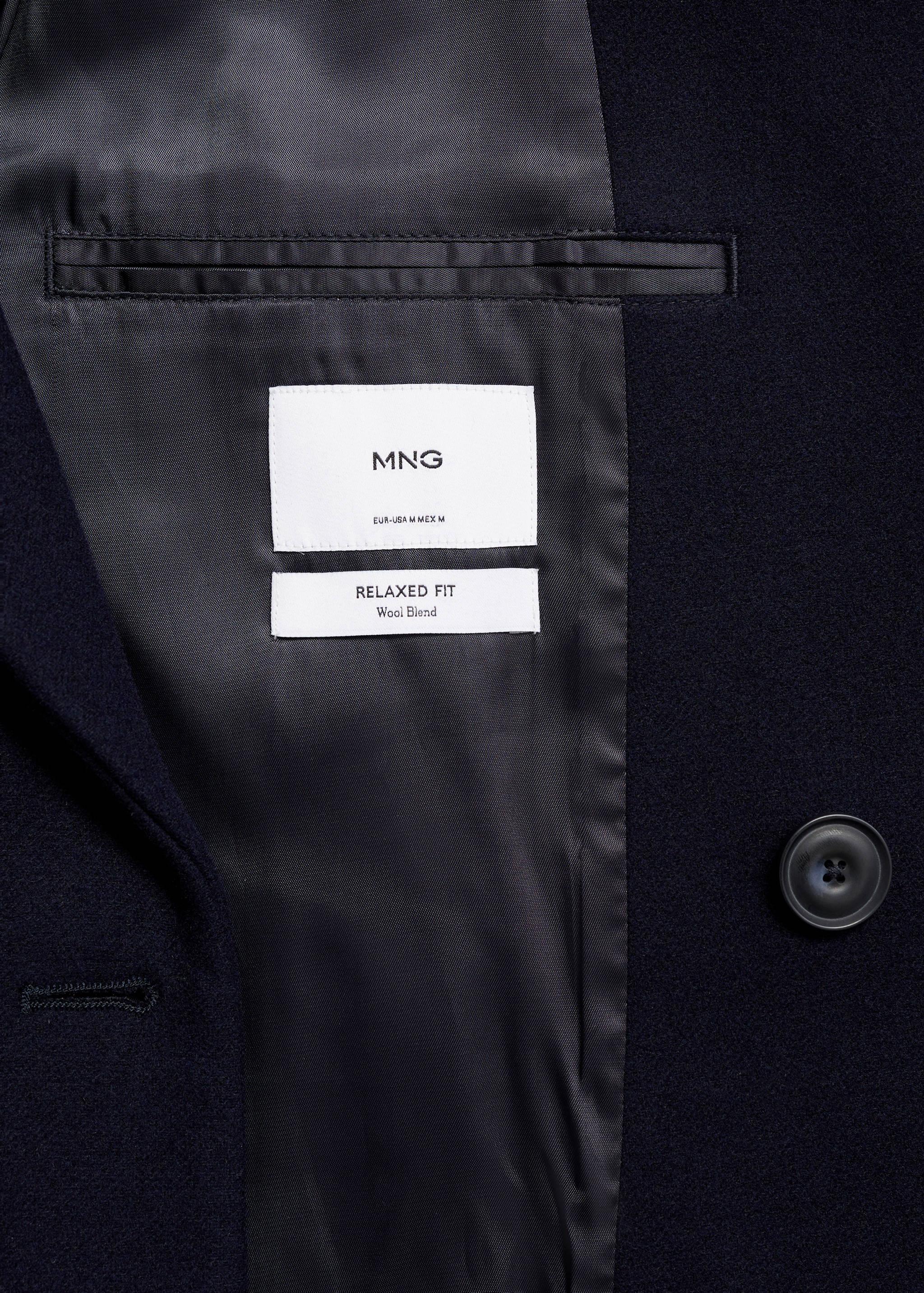 Relaxed-fit long wool coat - Details of the article 0