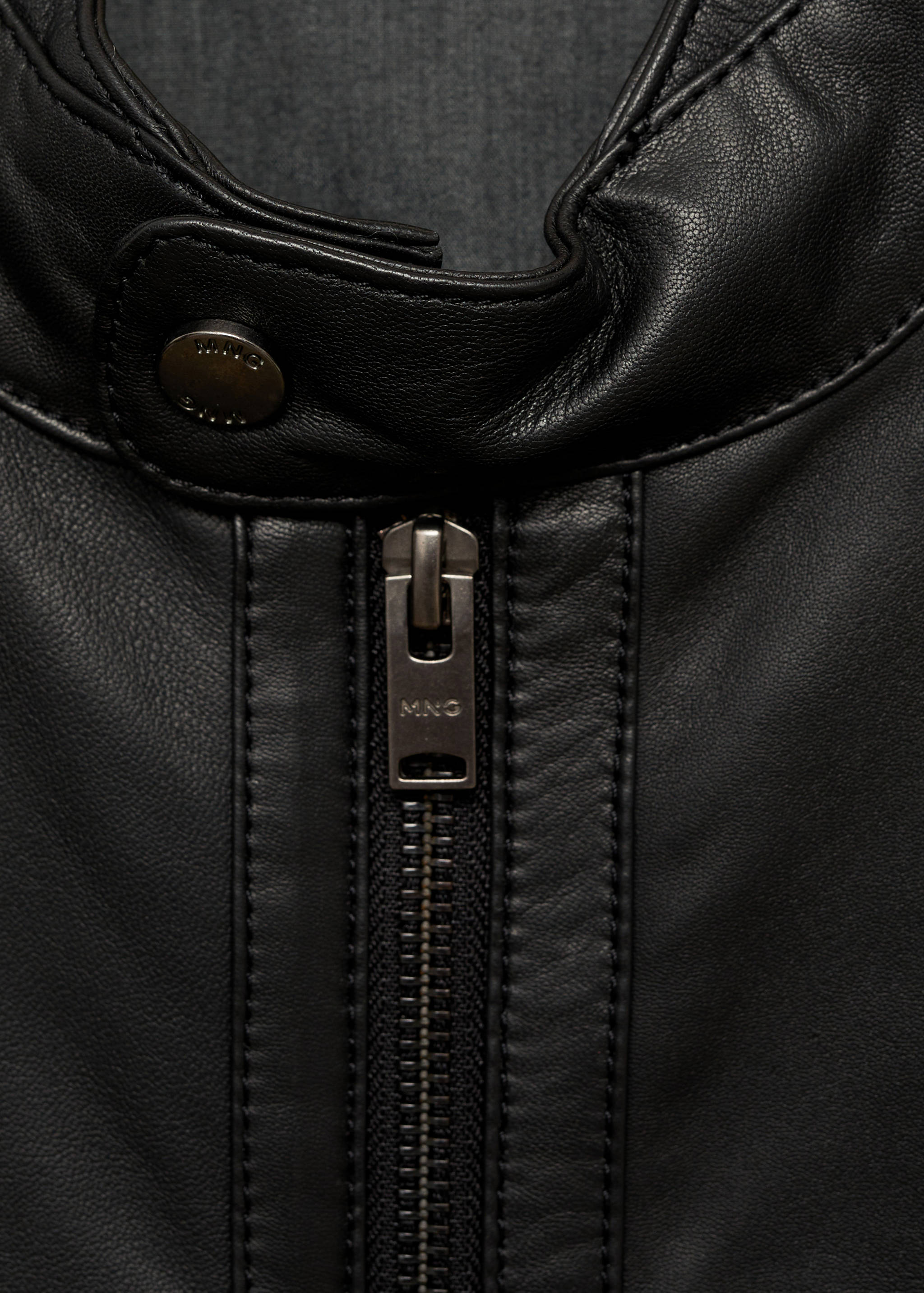 Nappaleder-Bikerjacke - Detail des Artikels 8
