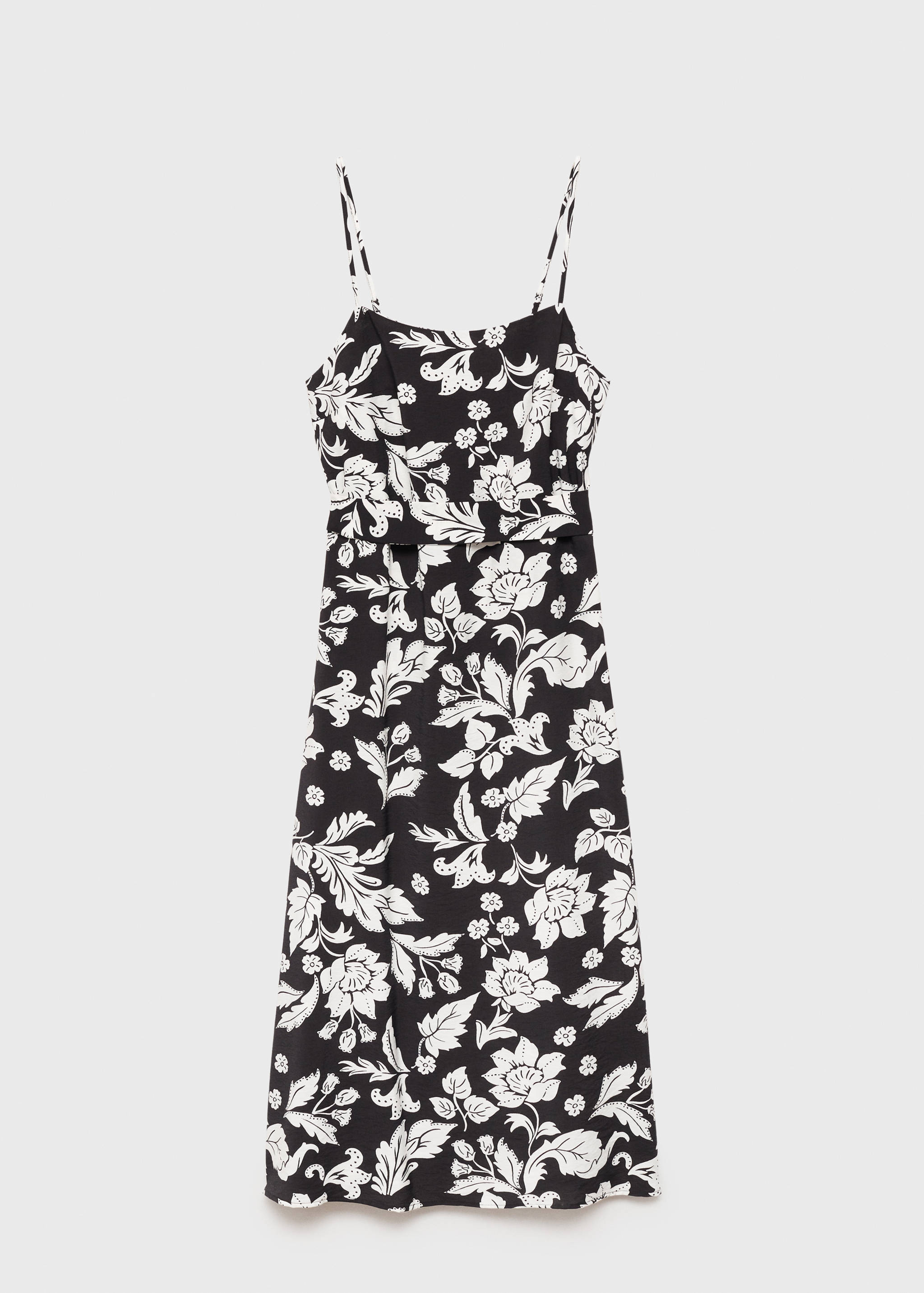 Flower print strapless dress - Article without model