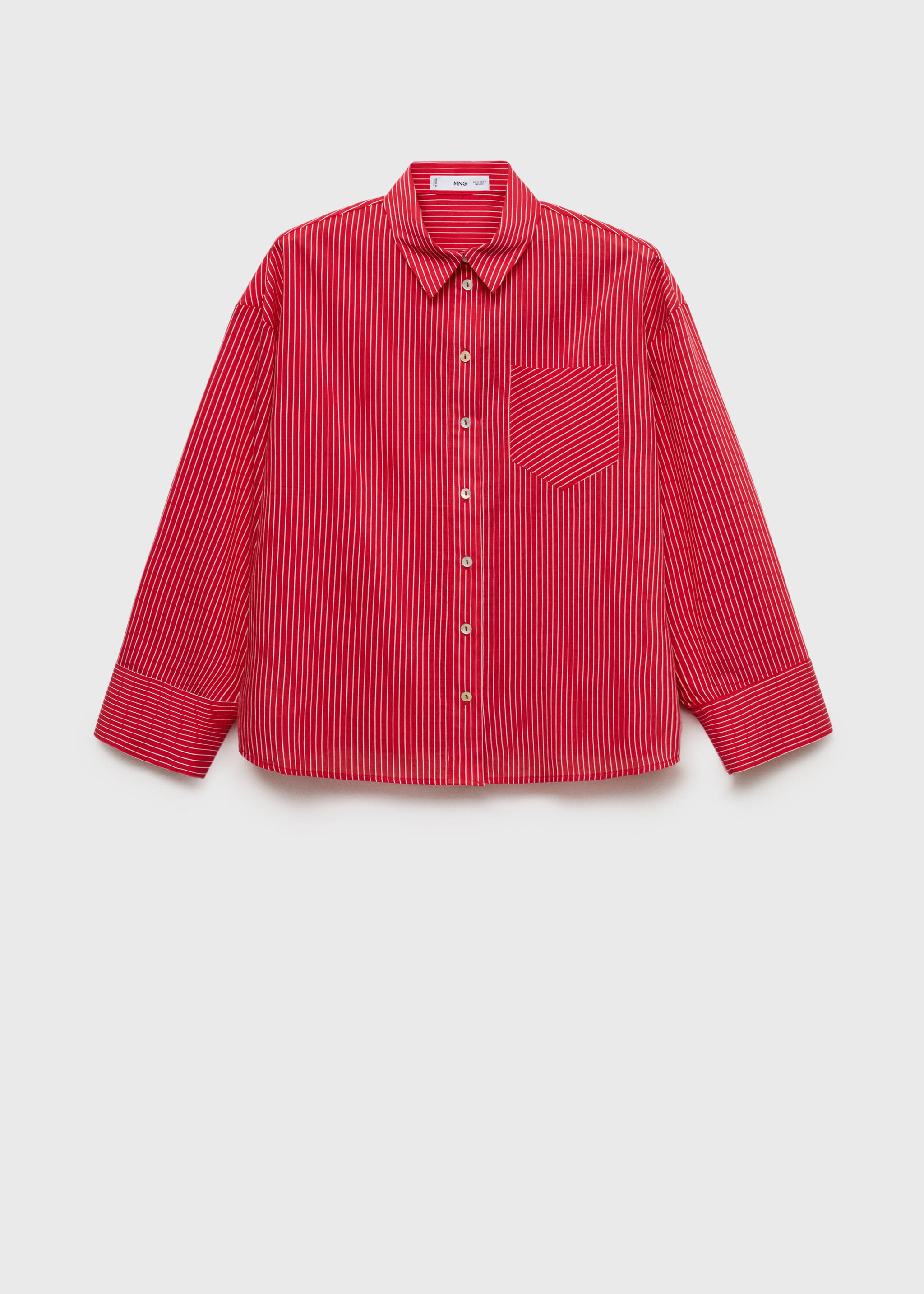 Chemise coton mélangé rayures - Article sans modèle