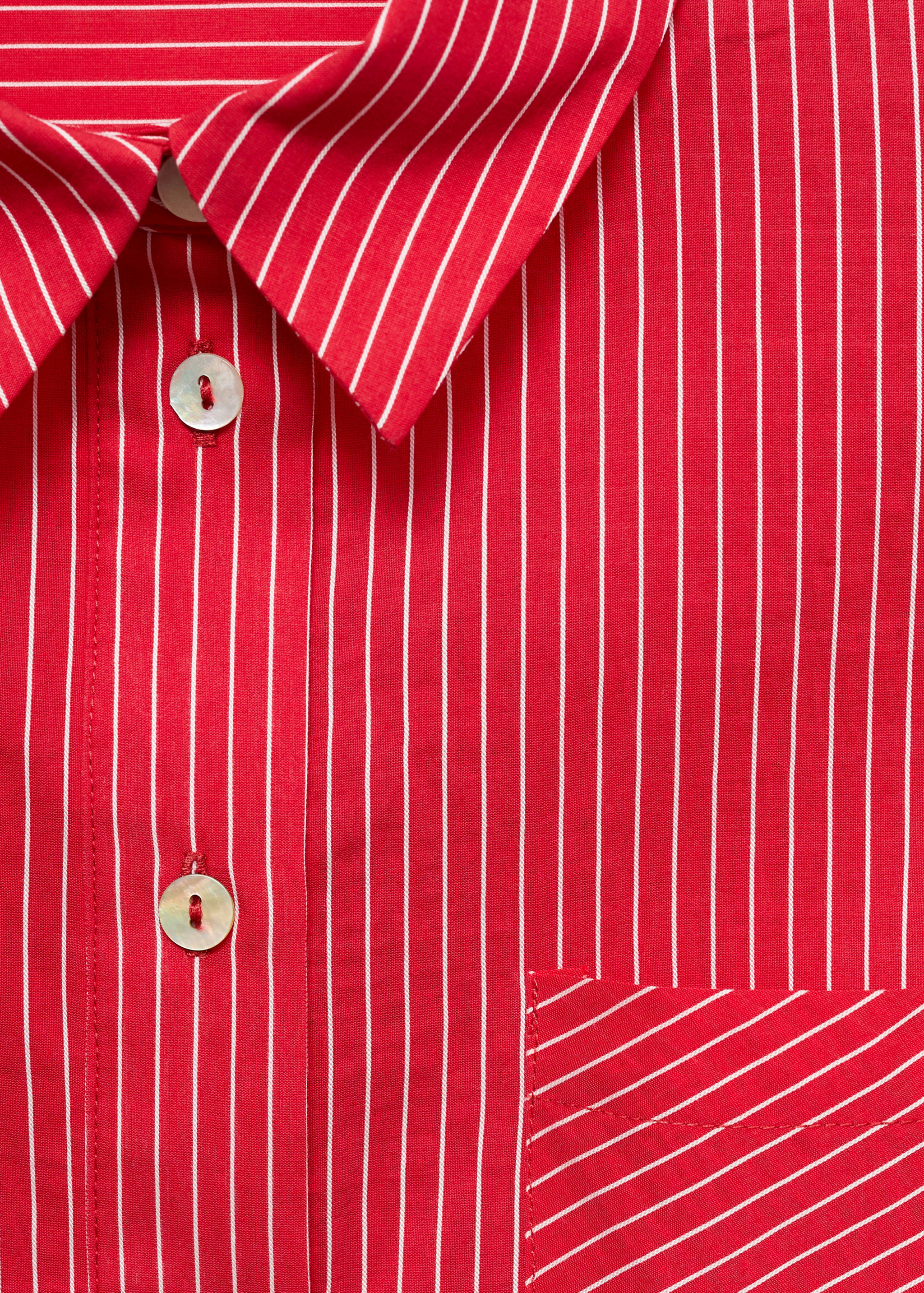 Chemise coton mélangé rayures - Détail de l'article 8