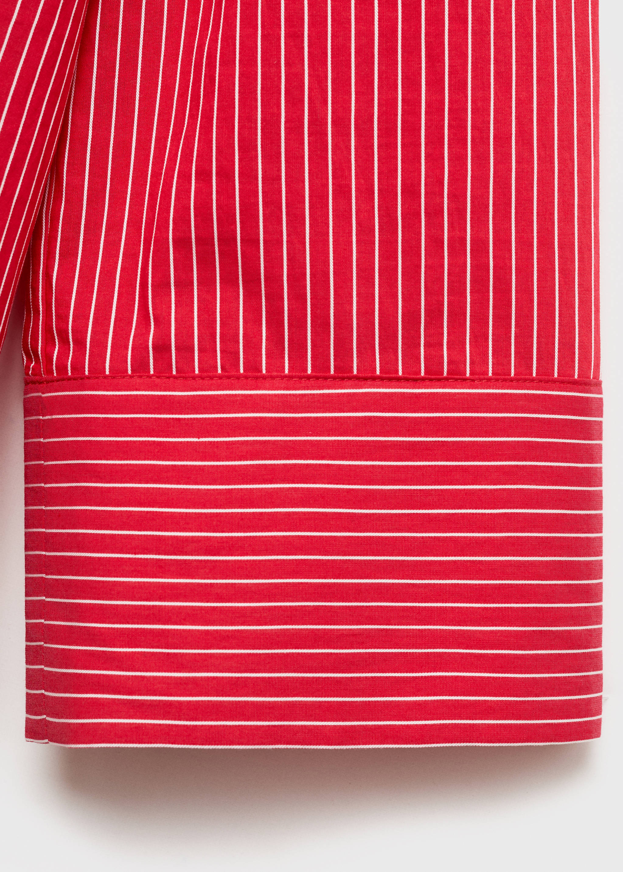 Chemise coton mélangé rayures - Détail de l'article 0