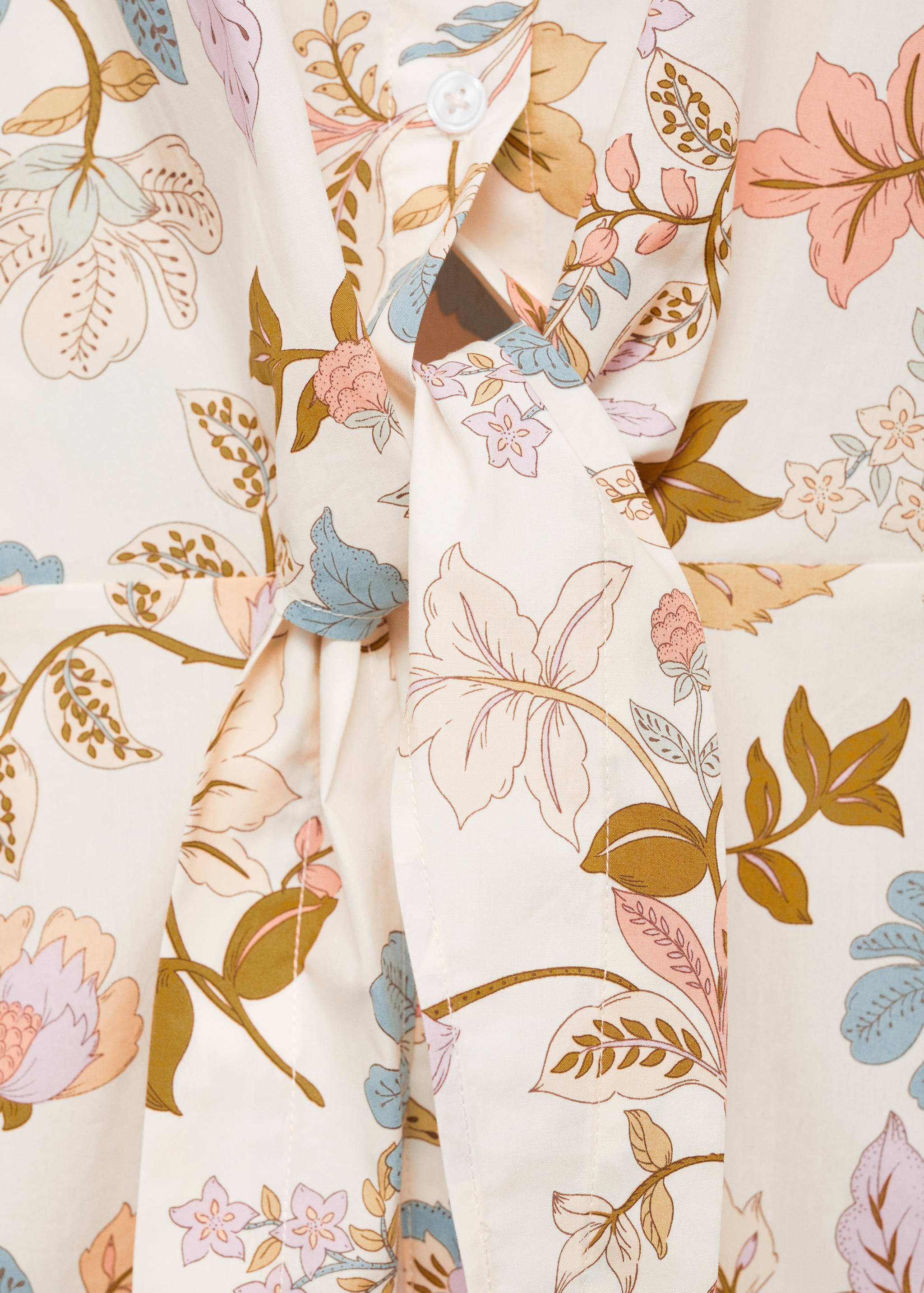 Robe nœud en imprimé fleuri - Détail de l'article 0