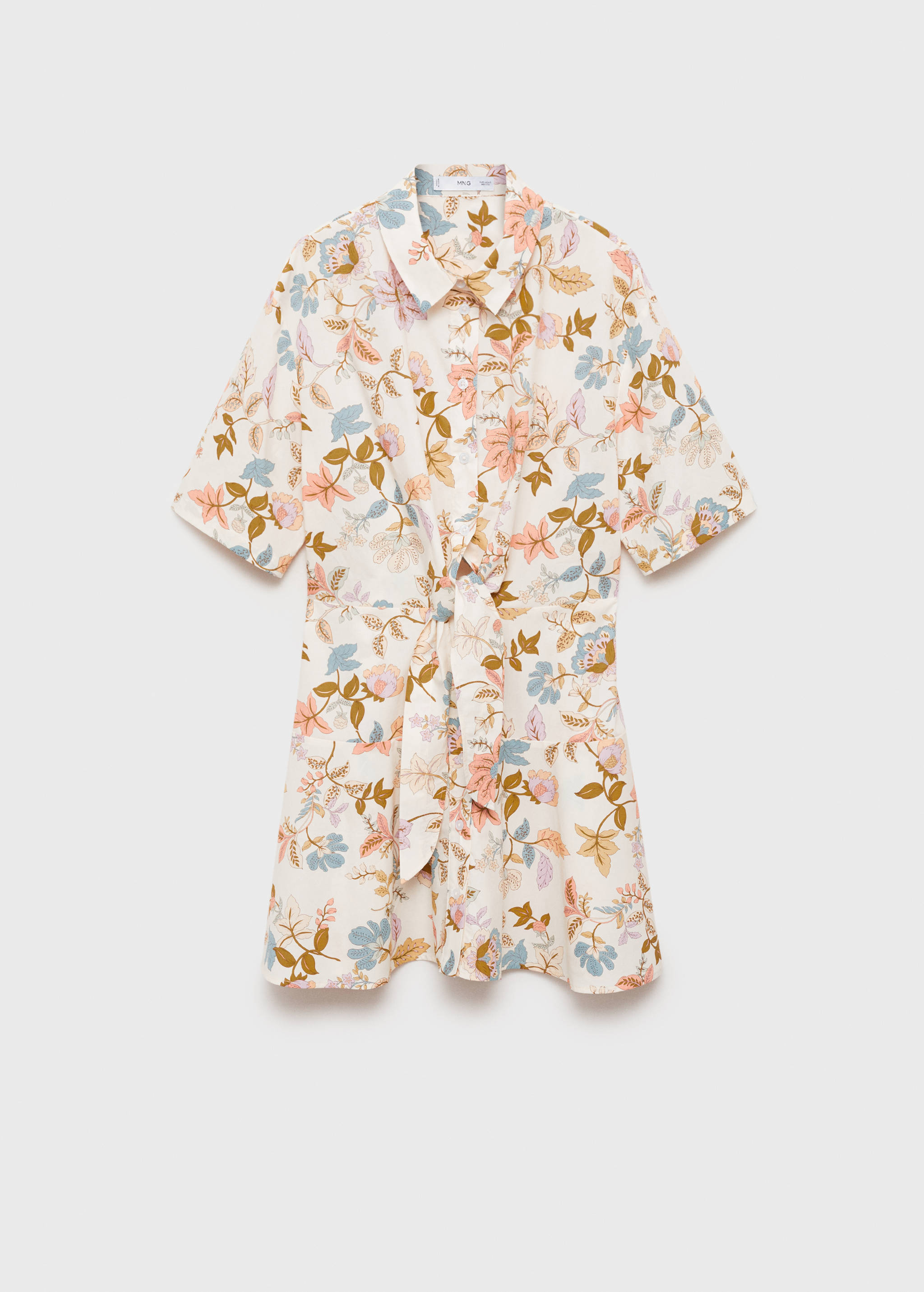 Floral-print dress with knot - Article without model