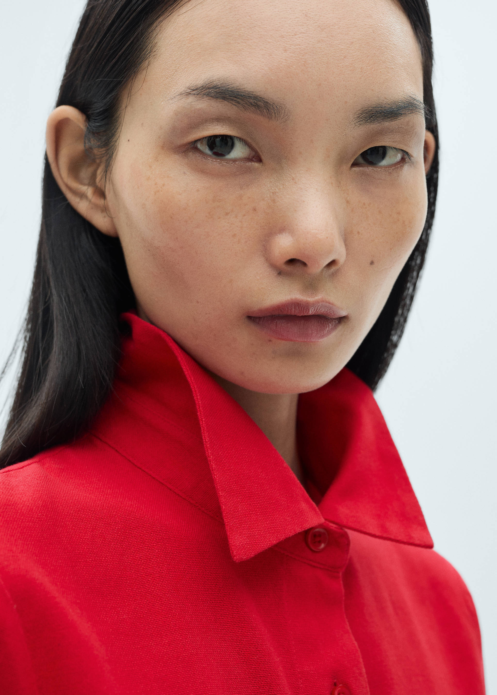 Cotton shirt with contrasting trims - Details of the article 1