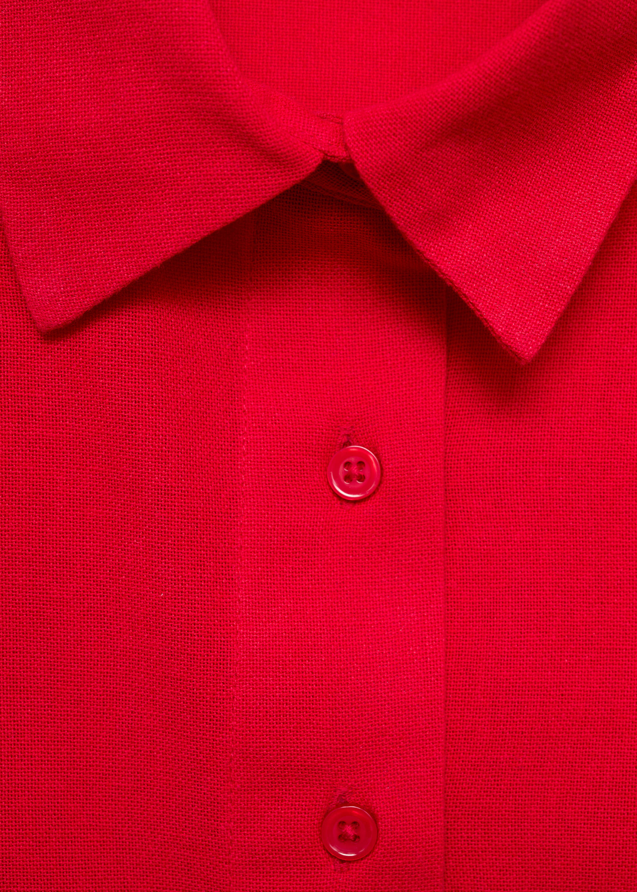 Cotton shirt with contrasting trims - Details of the article 8