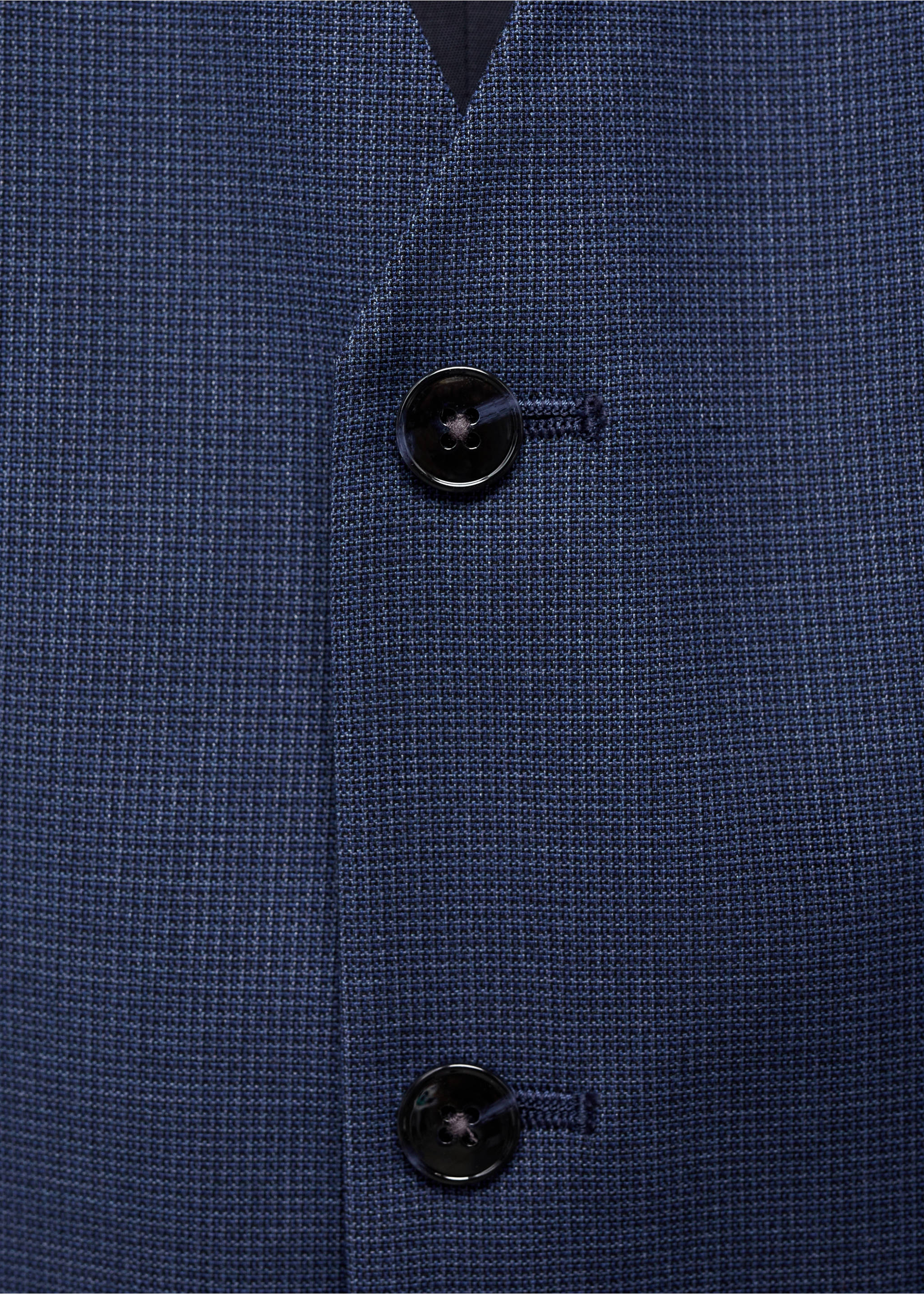 Костюмный жилет Paris super slim fit - Деталь изделия 8, Чернильный. Ref: 87070584-00.