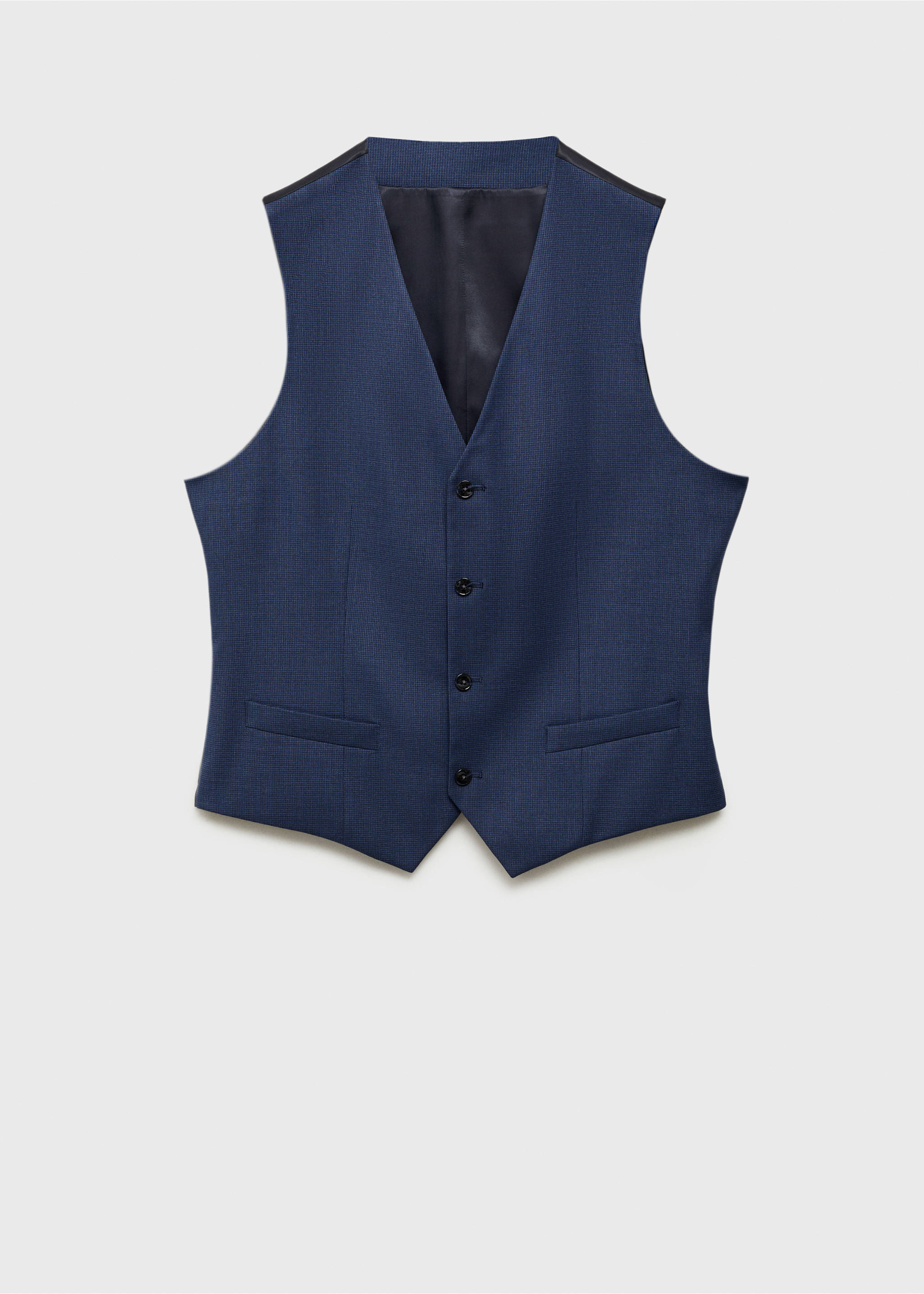 Костюмный жилет Paris super slim fit - Изделие без модели, Чернильный. Ref: 87070584-00.