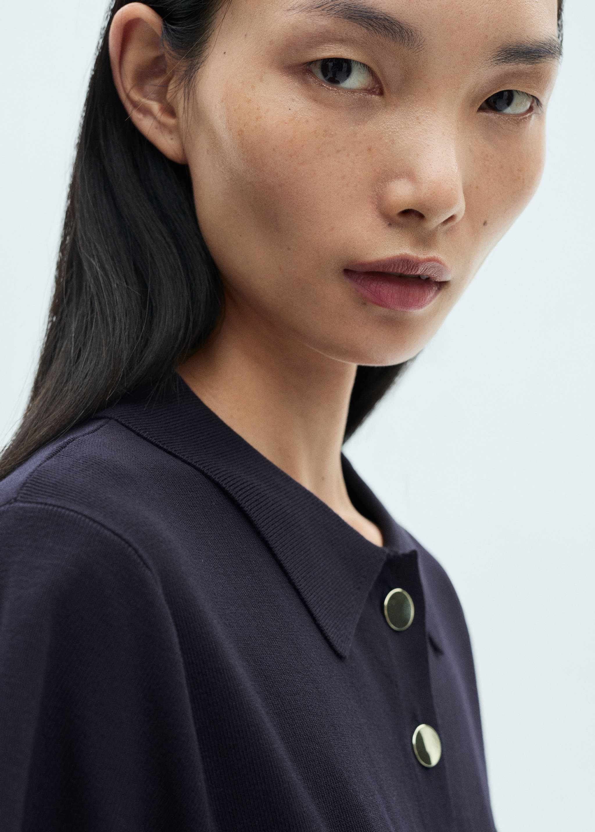 Button knit dress - Details of the article 1