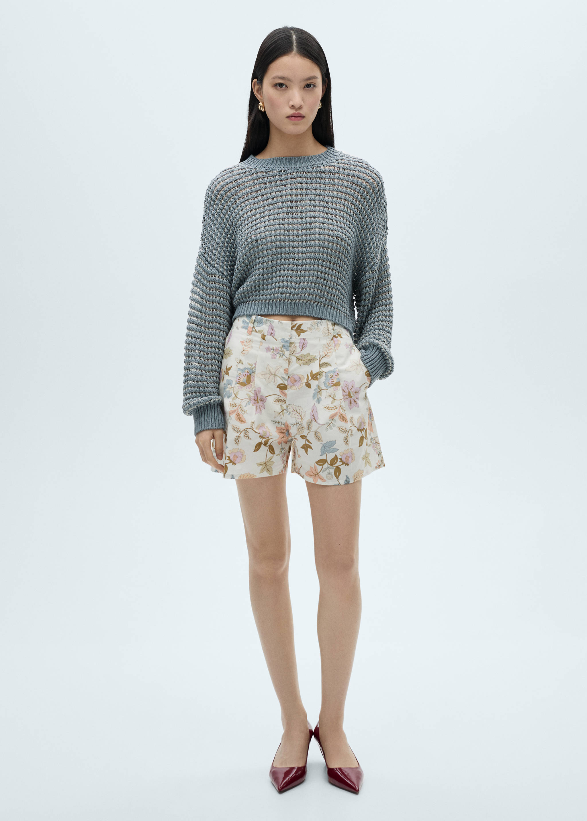 Jersey oversize punto calado - Plano general