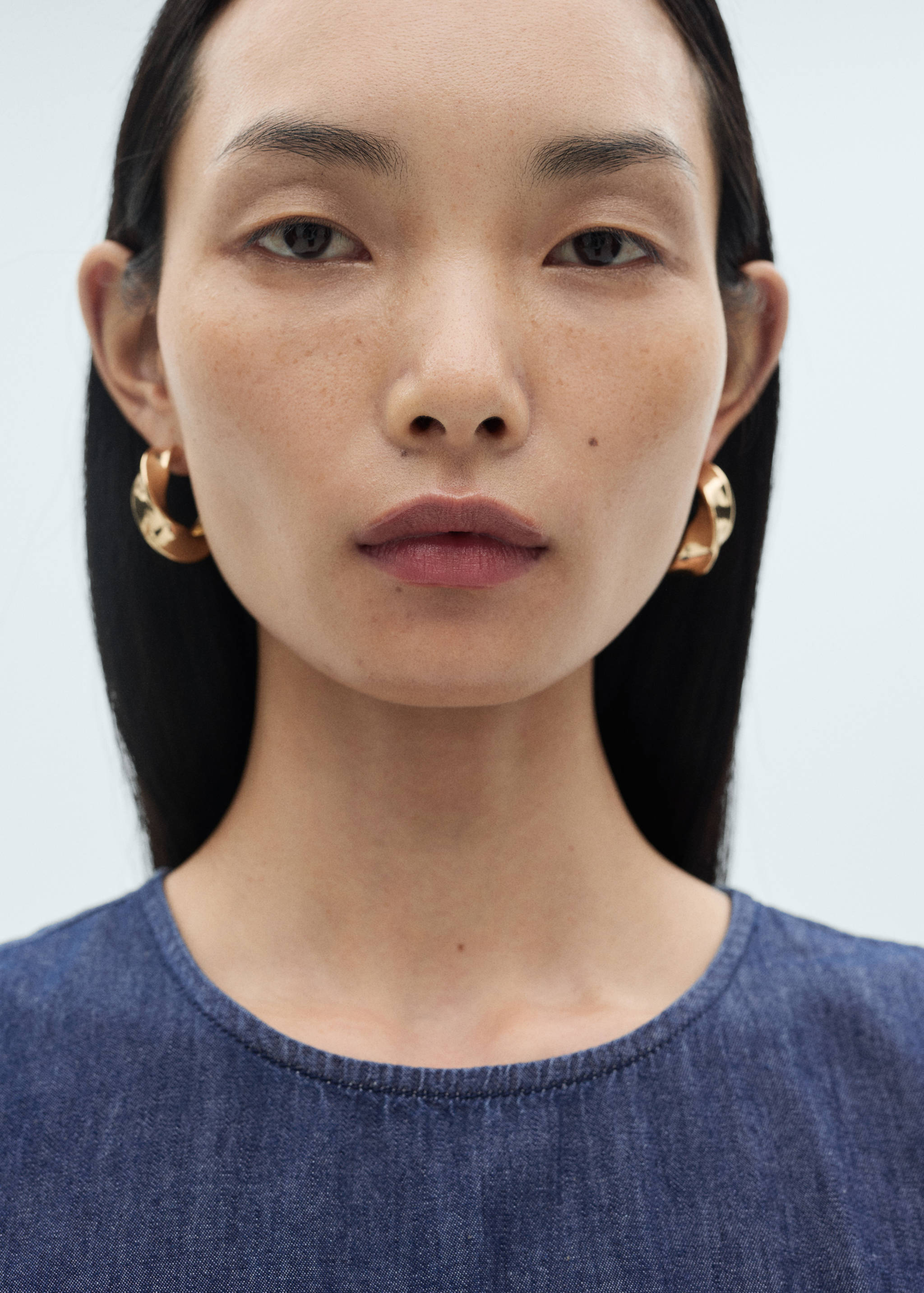 Denim wrap dress - Details of the article 1