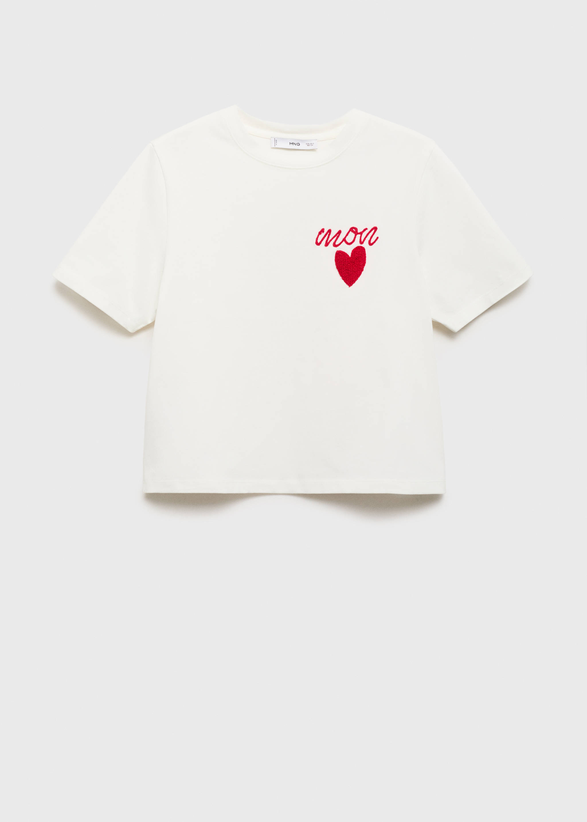 Camiseta algodón detalle bordado - Artículo sin modelo