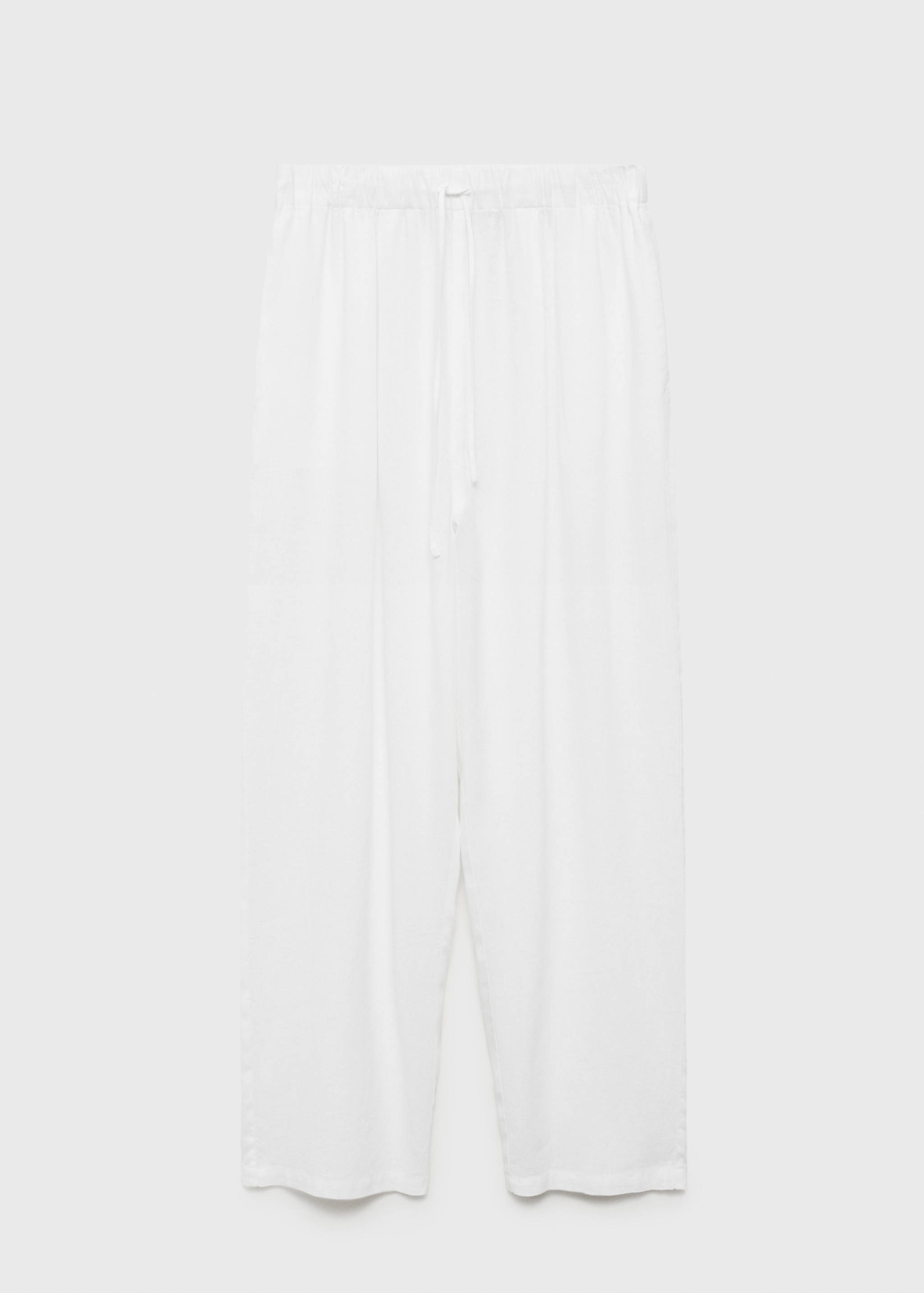 Flowing linen trousers - Article without model