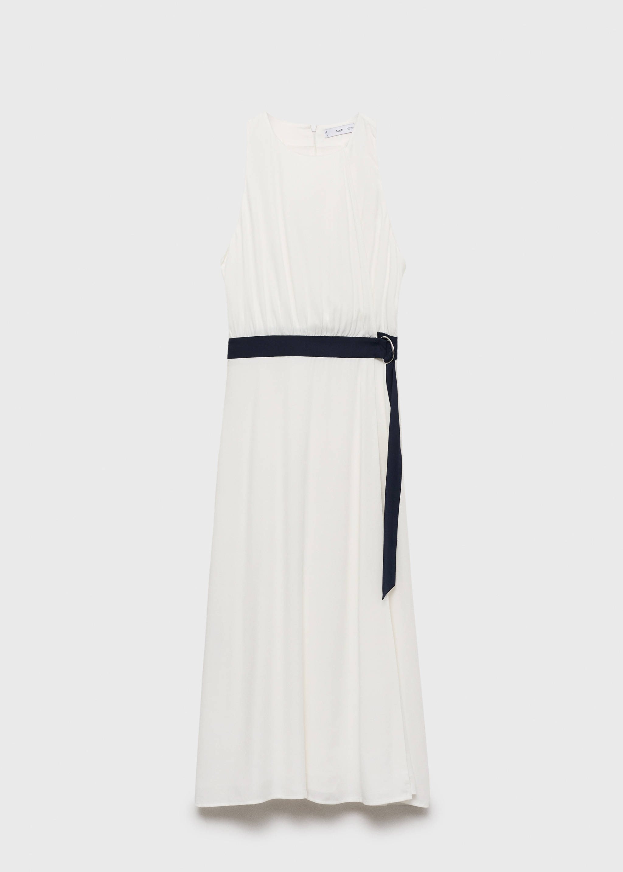 Contrast belt dress - Article without model