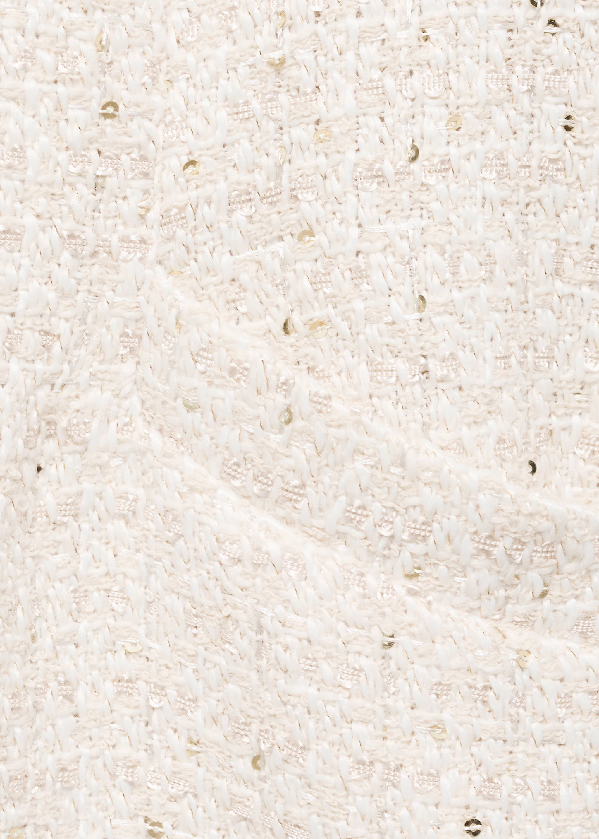 Short-sleeved tweed jumpsuit - Details of the article 0