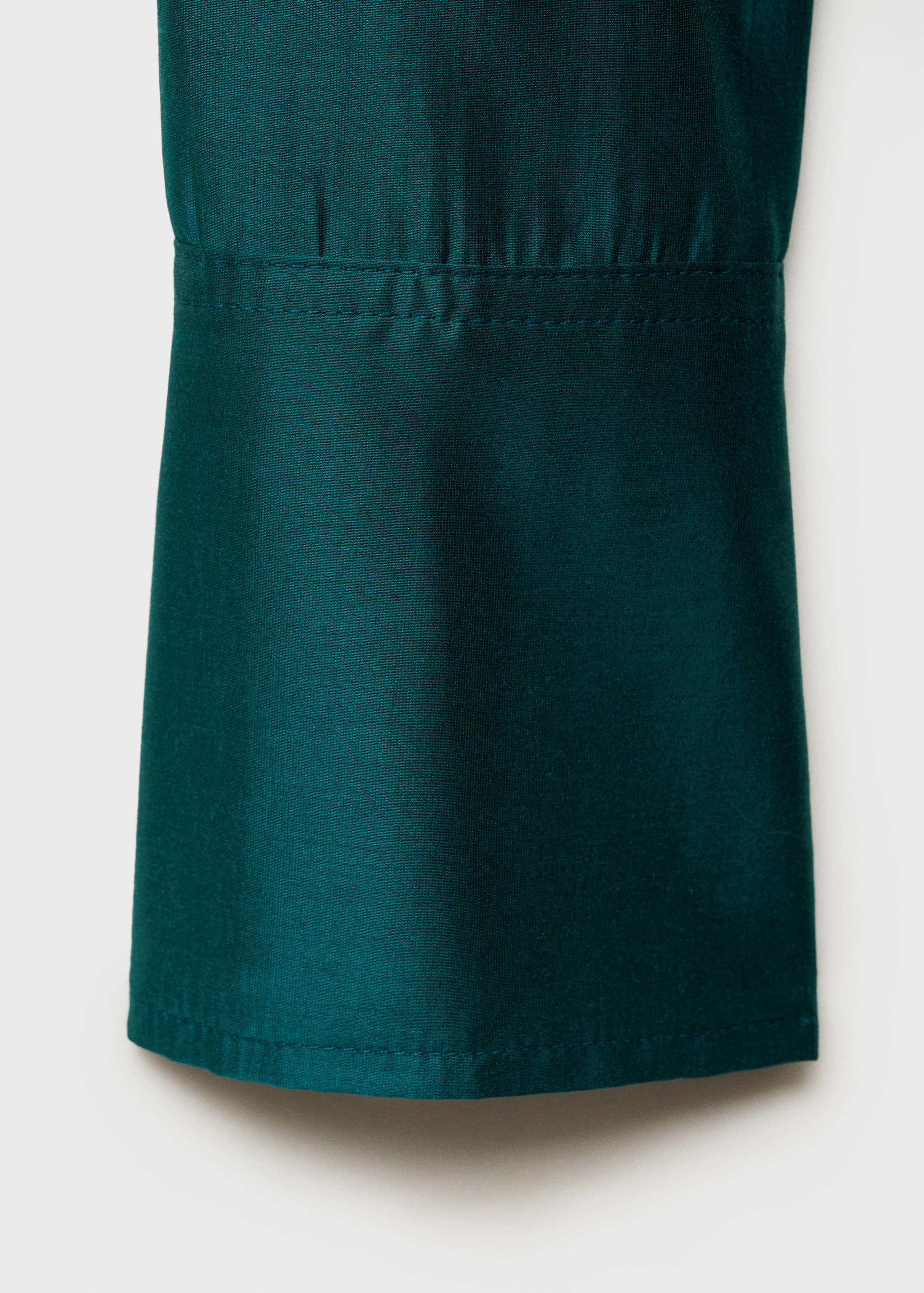 Satin shirt with hidden buttons - Details of the article 0