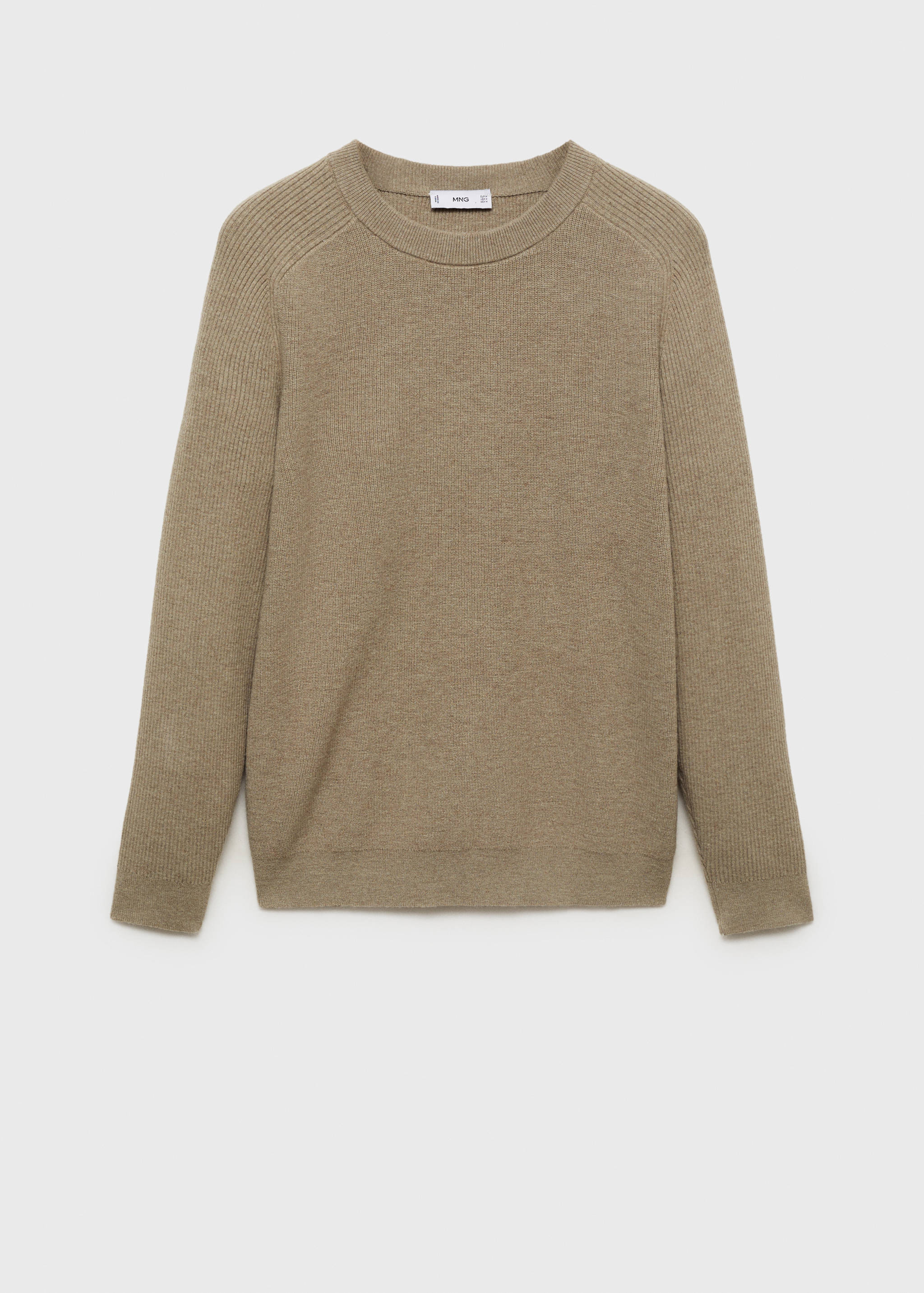 Pull-over laine maille côtelée - Article sans modèle
