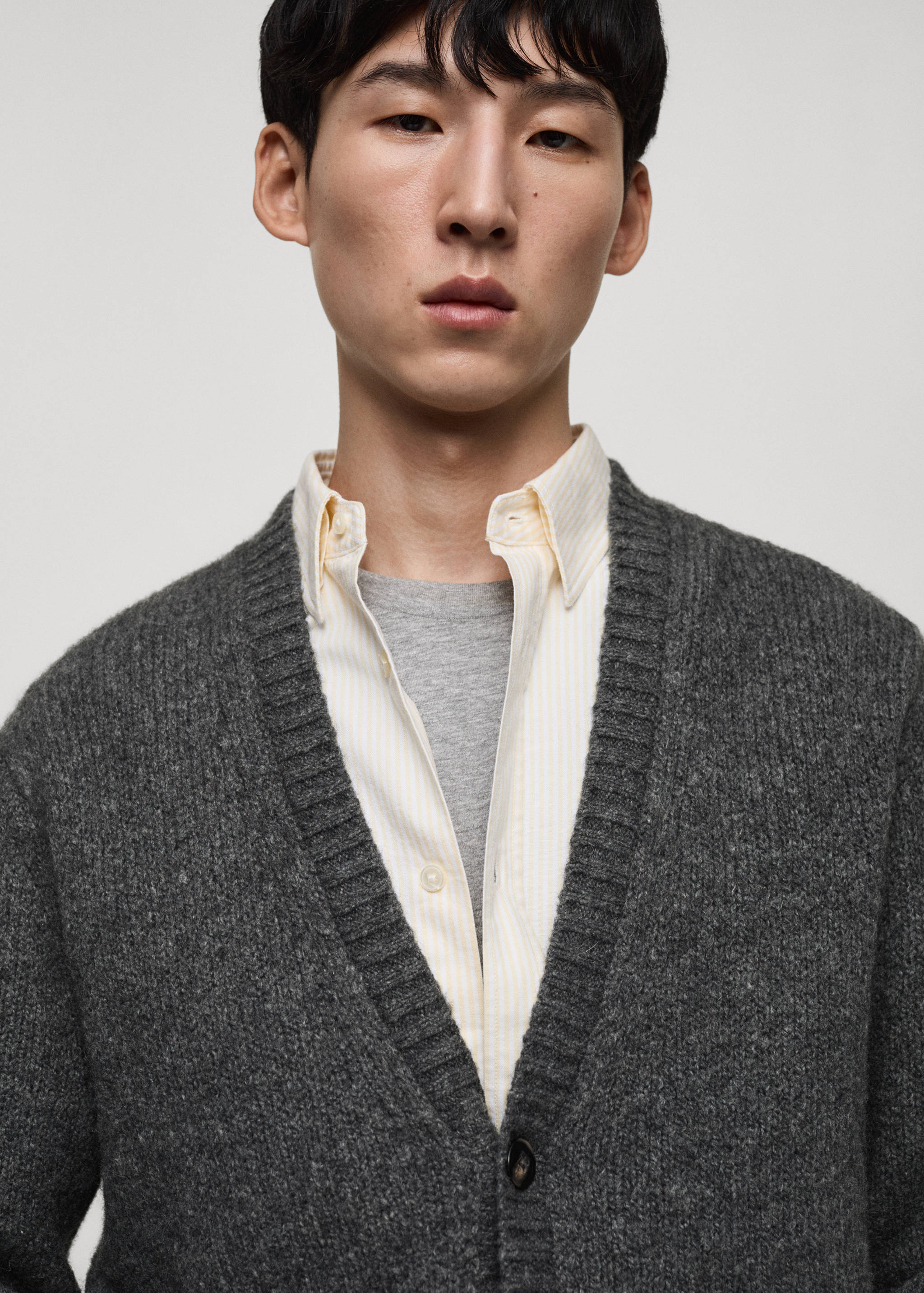 Cárdigan punto mezcla lana - Detalle del artículo 1