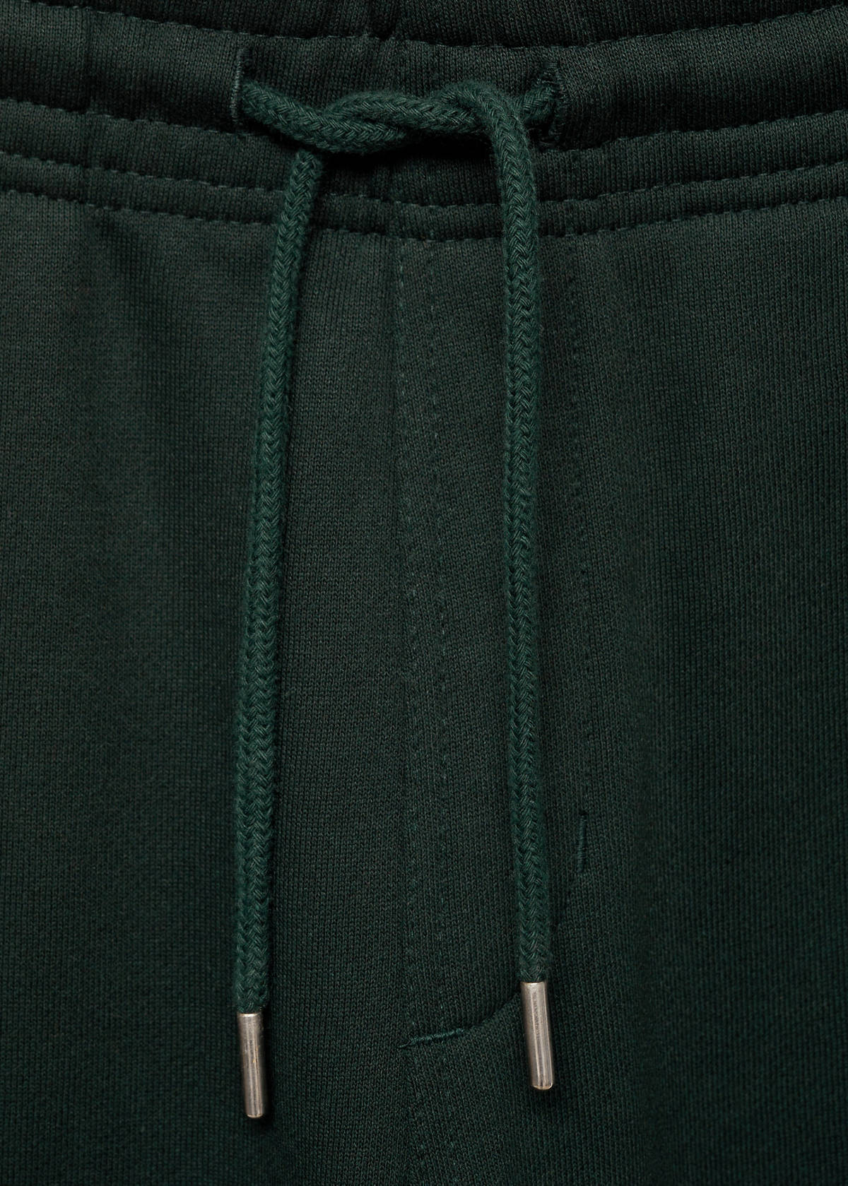 Brushed joggers with elastic waistband — Green
