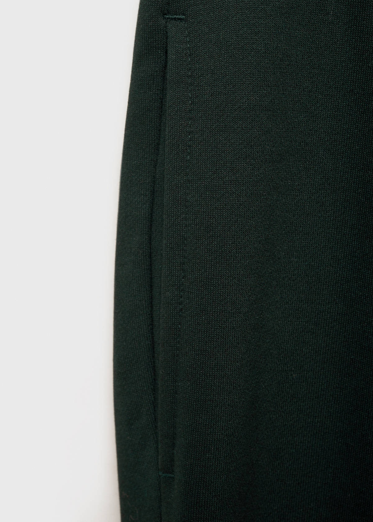 Brushed joggers with elastic waistband — Green
