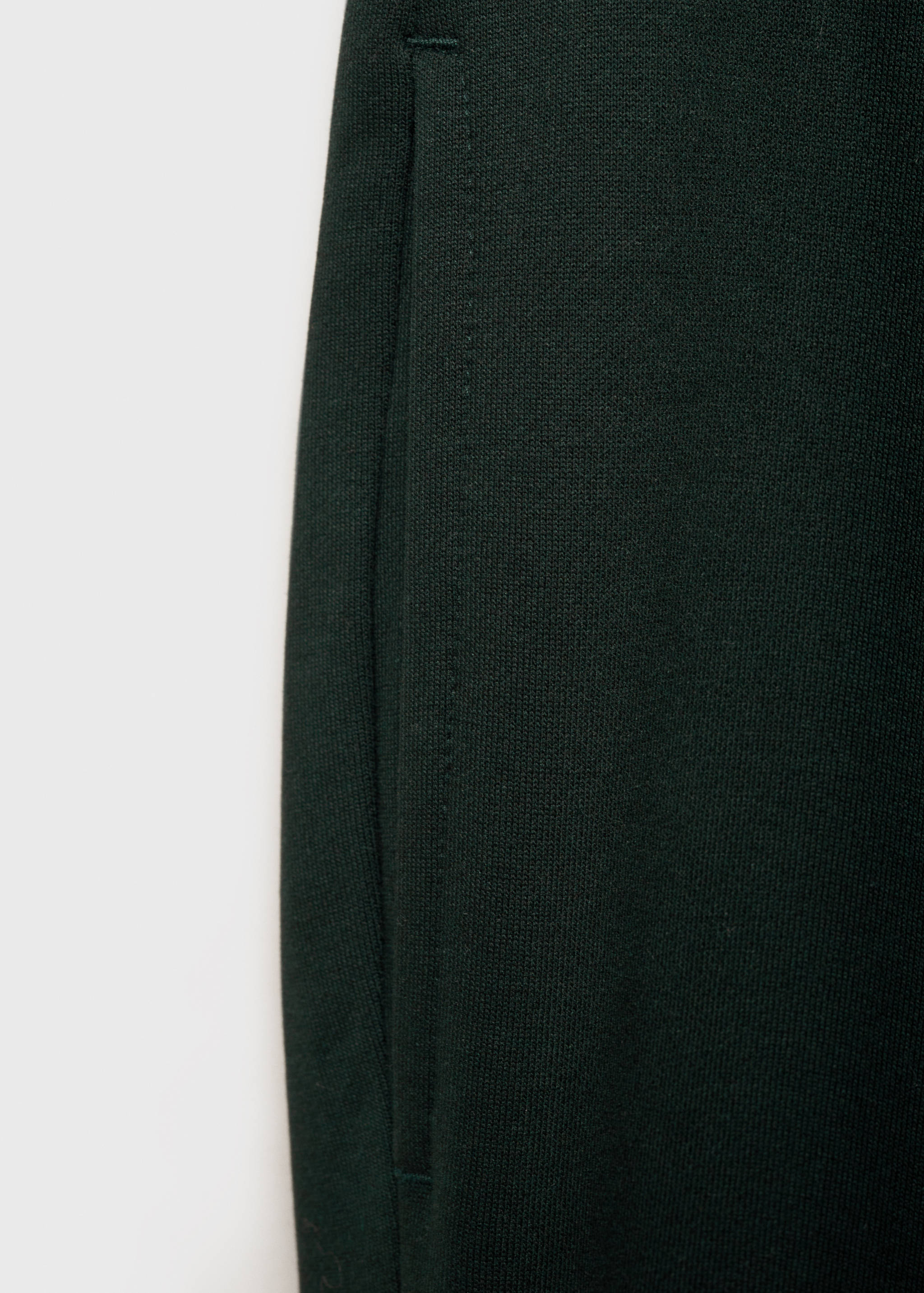 Brushed joggers with elastic waistband - Details of the article 0