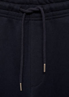 Brushed joggers with elastic waistband — Dark Navy 8