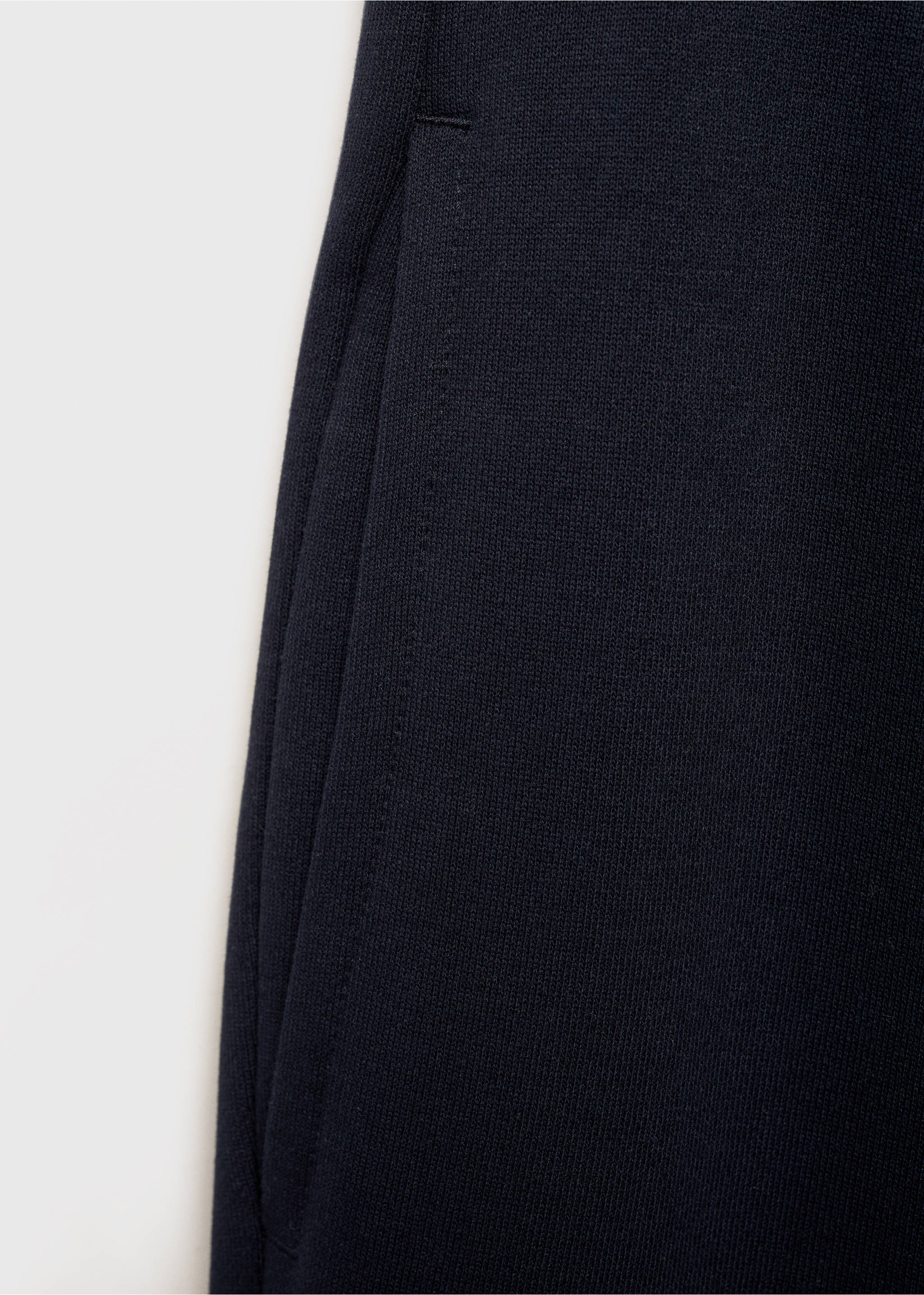Fırçalı elastik belli jogger pantolon - Ürün detayı 0, Lacivert. Ref: 87070600-00.