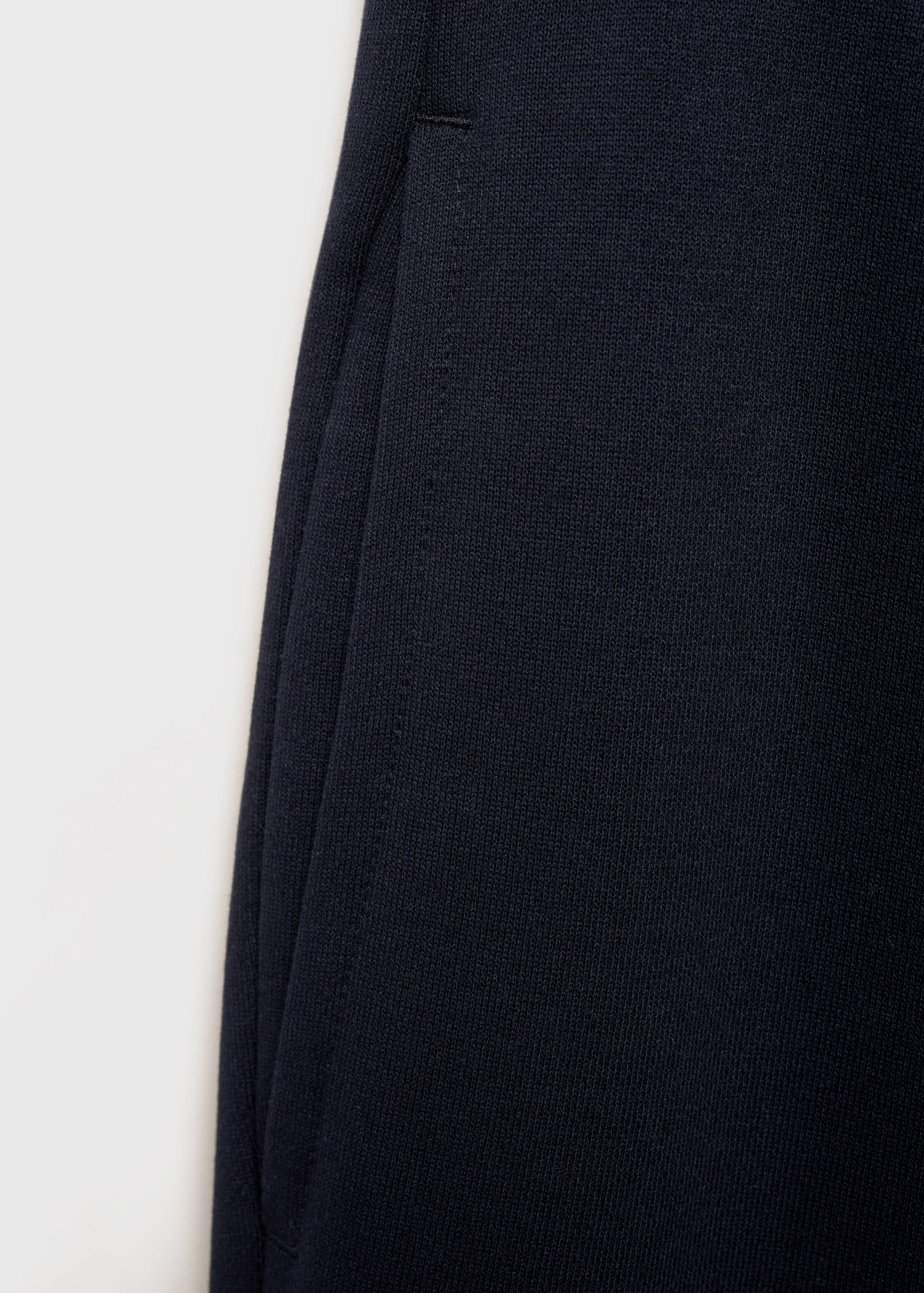 Brushed joggers with elastic waistband - Details of the article 0