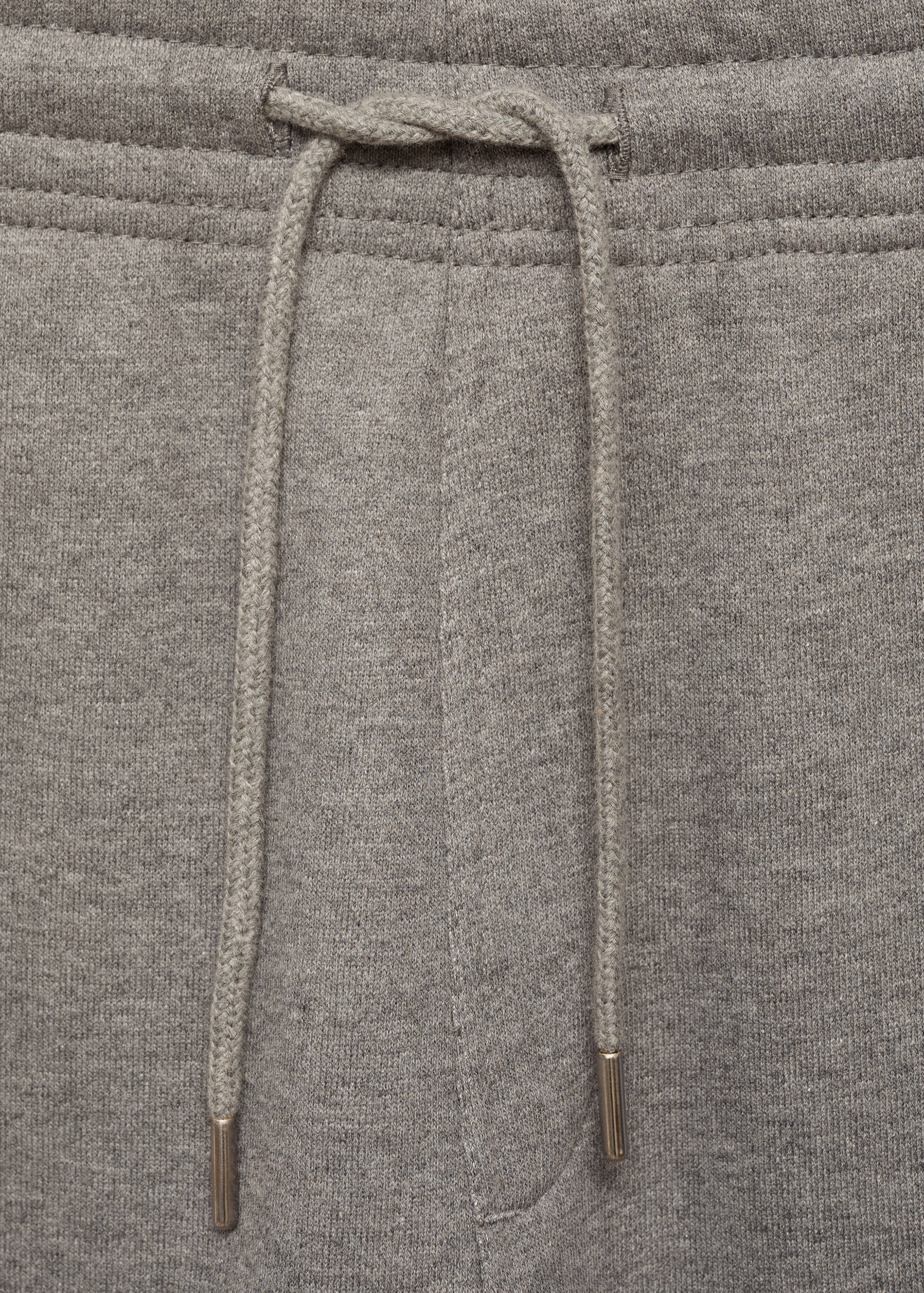 Brushed joggers with elastic waistband - Details of the article 8