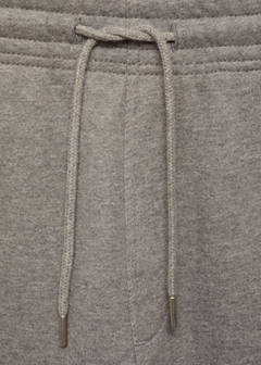 Brushed joggers with elastic waistband — Medium Heather Grey 8