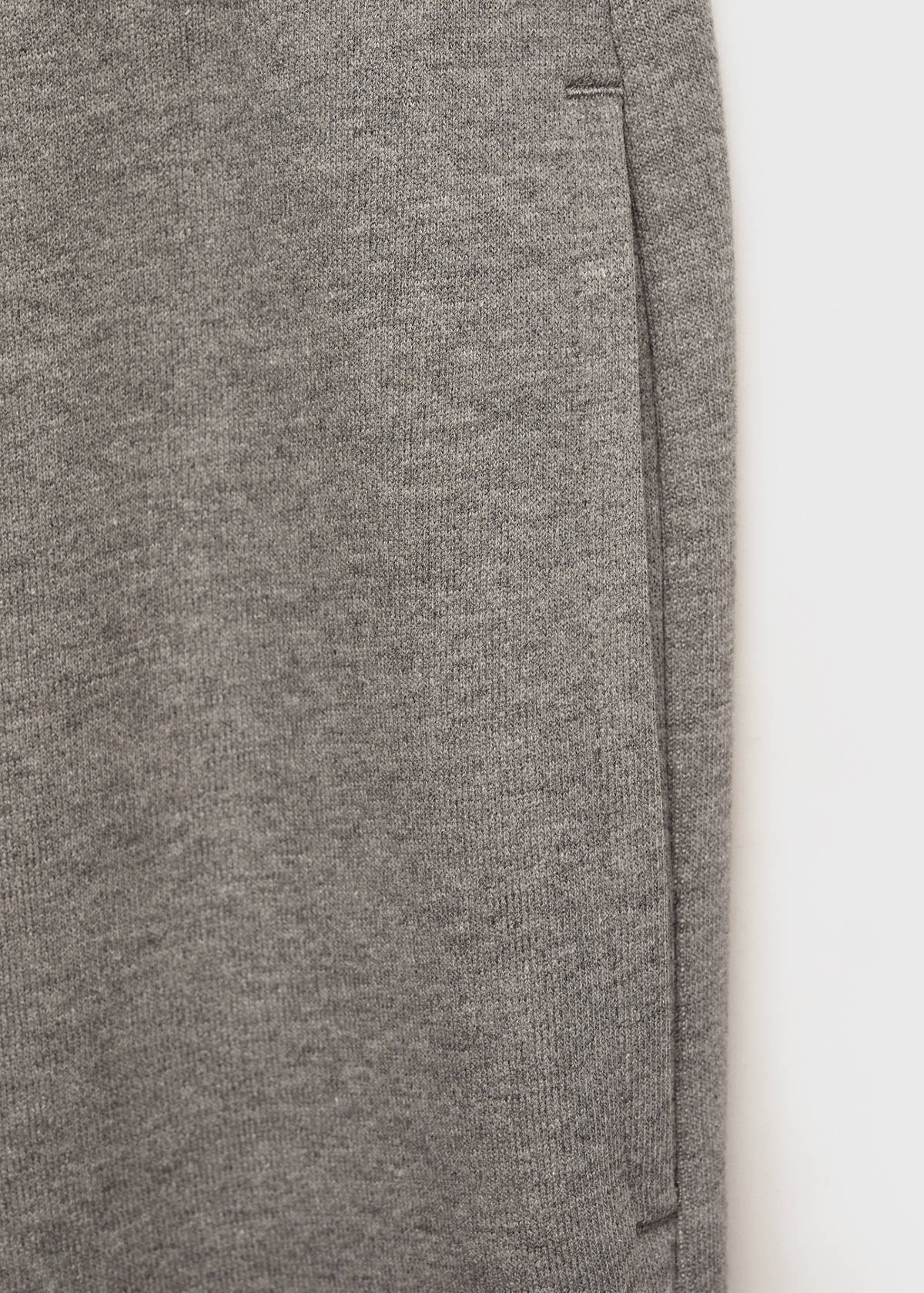 Brushed joggers with elastic waistband — Medium Heather Grey