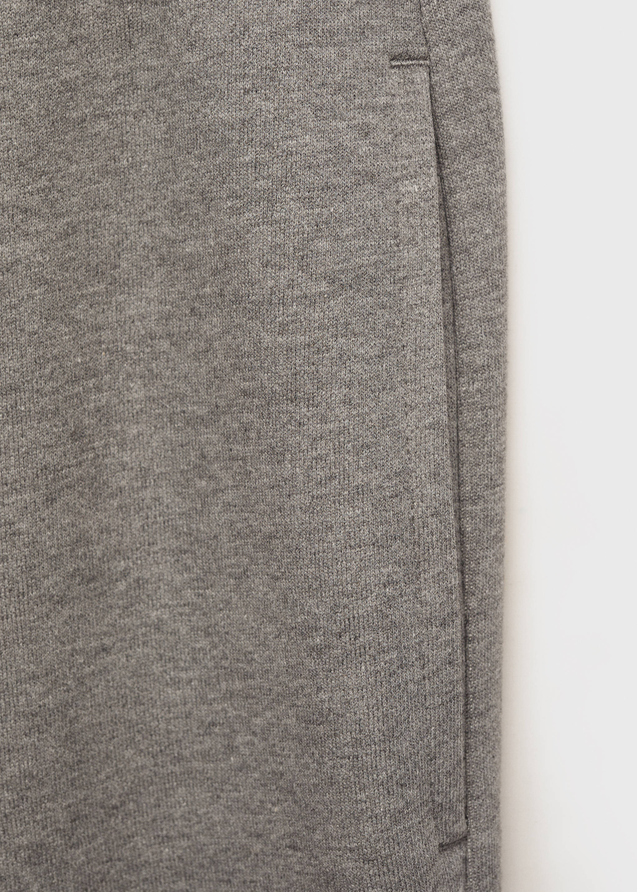 Brushed joggers with elastic waistband - Details of the article 0