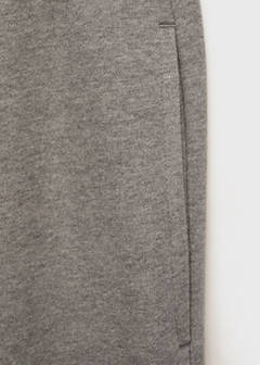Brushed joggers with elastic waistband — Medium Heather Grey 9