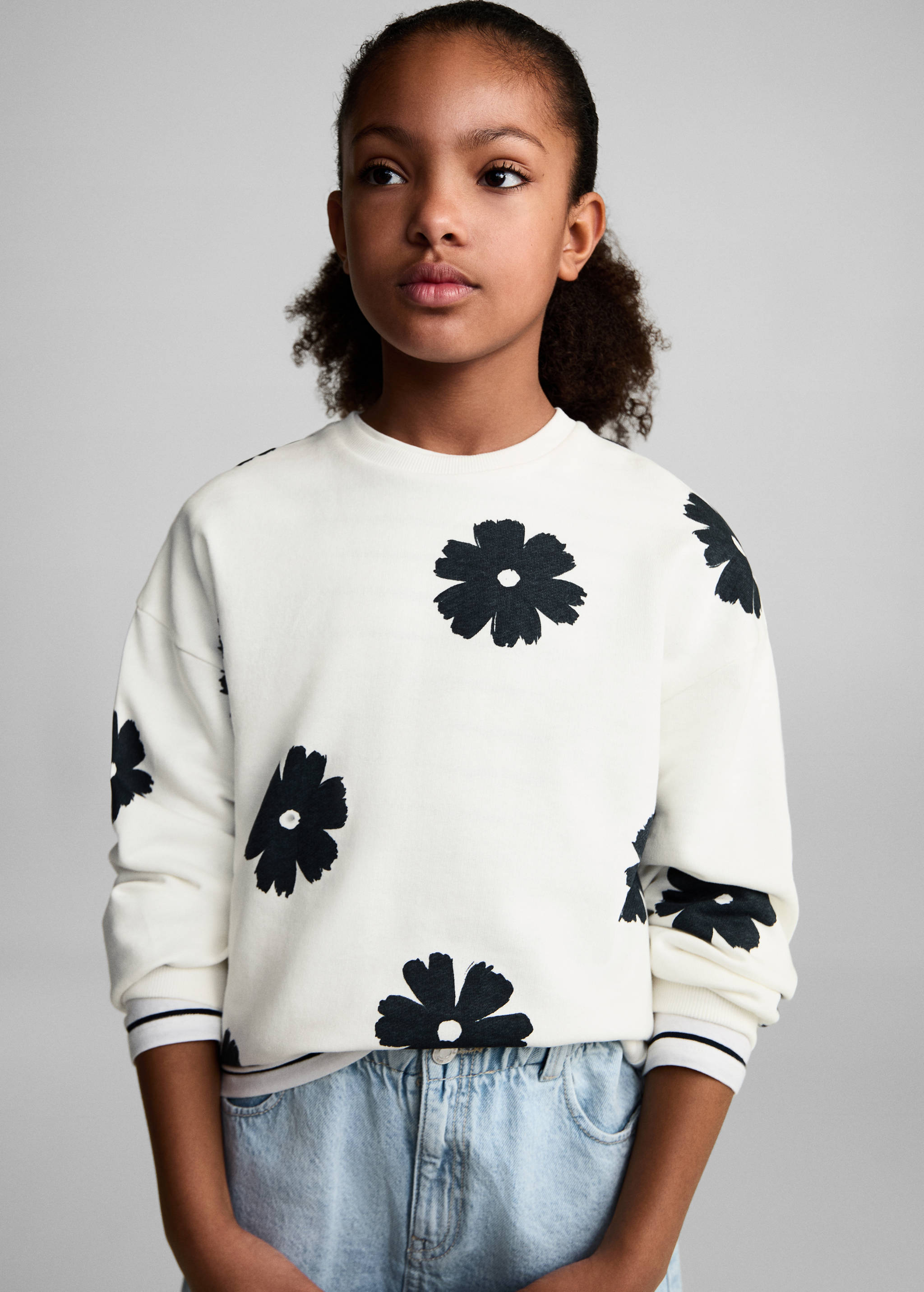 Short denim skirt - Medium plane