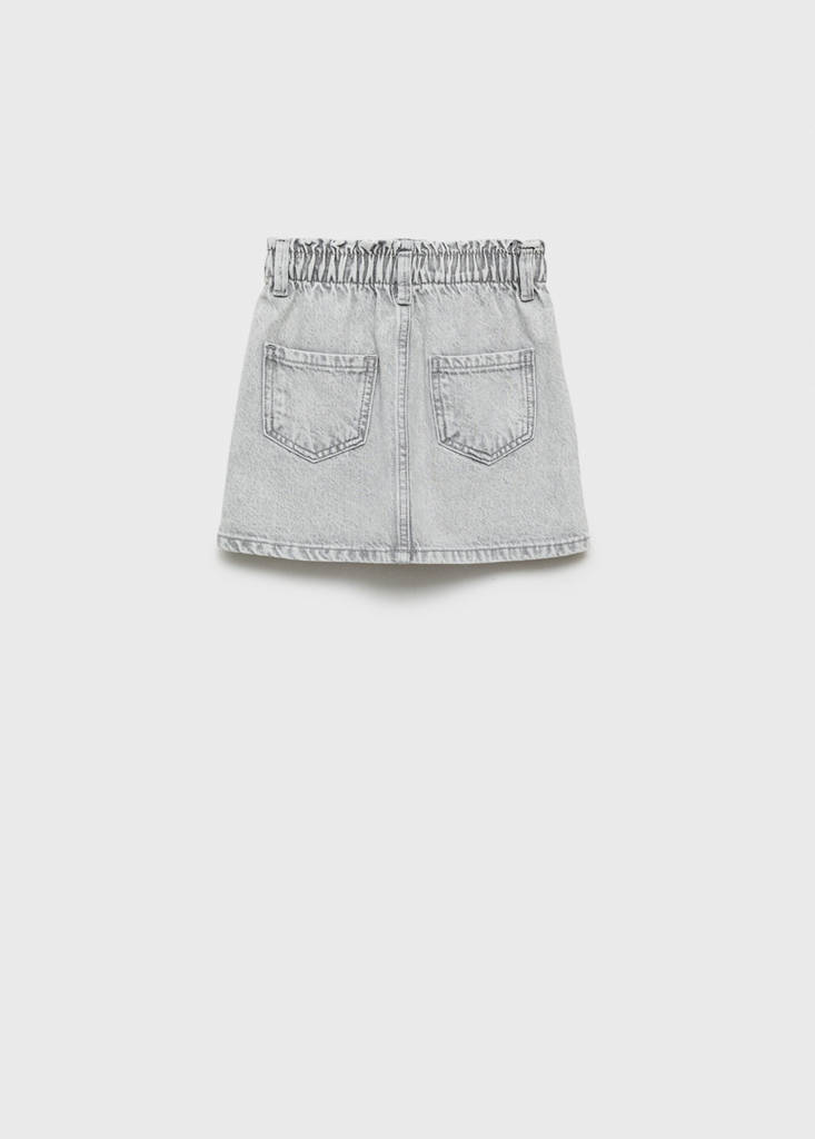 Short denim skirt — Denim Grey