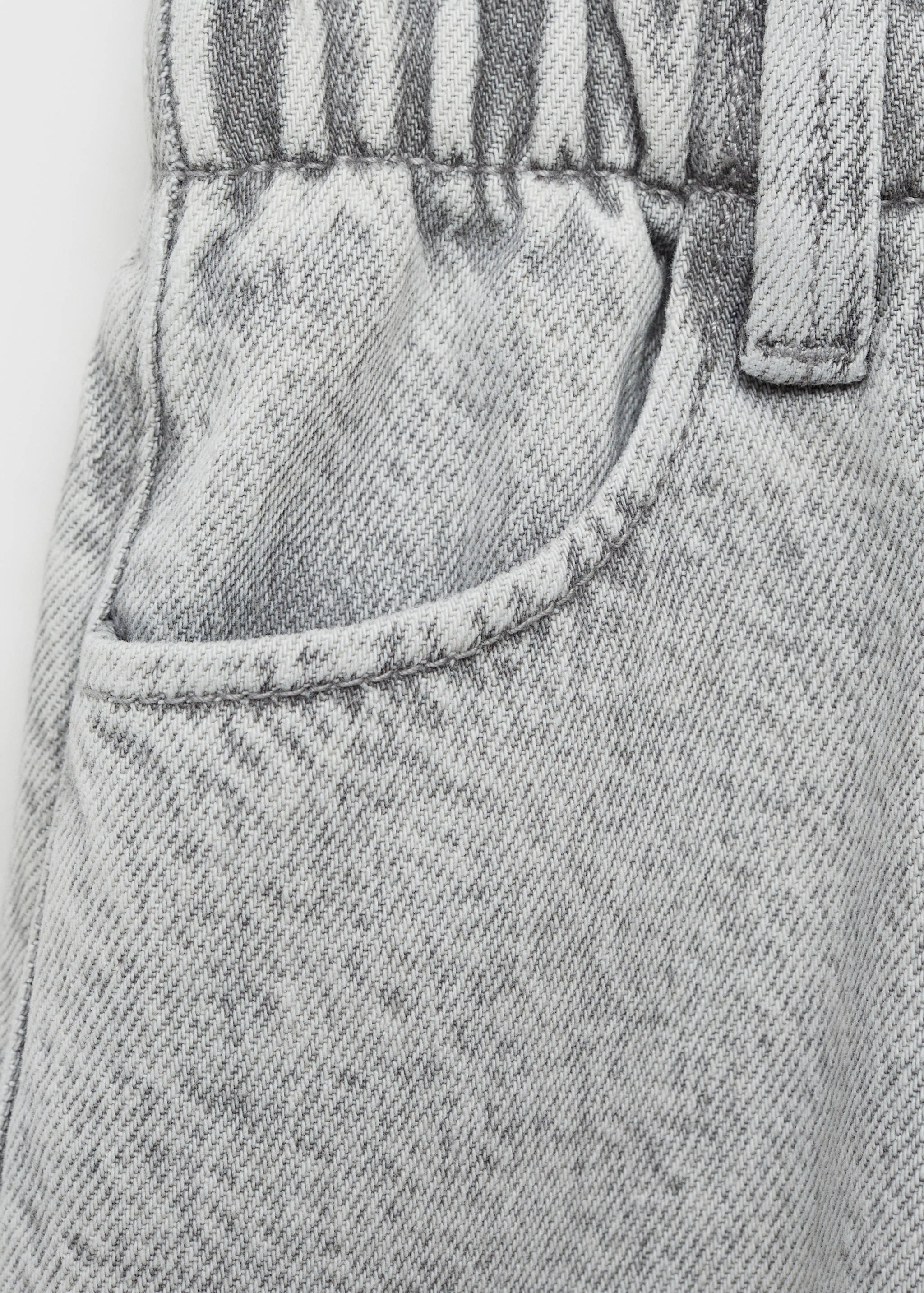 Short denim skirt - Details of the article 0