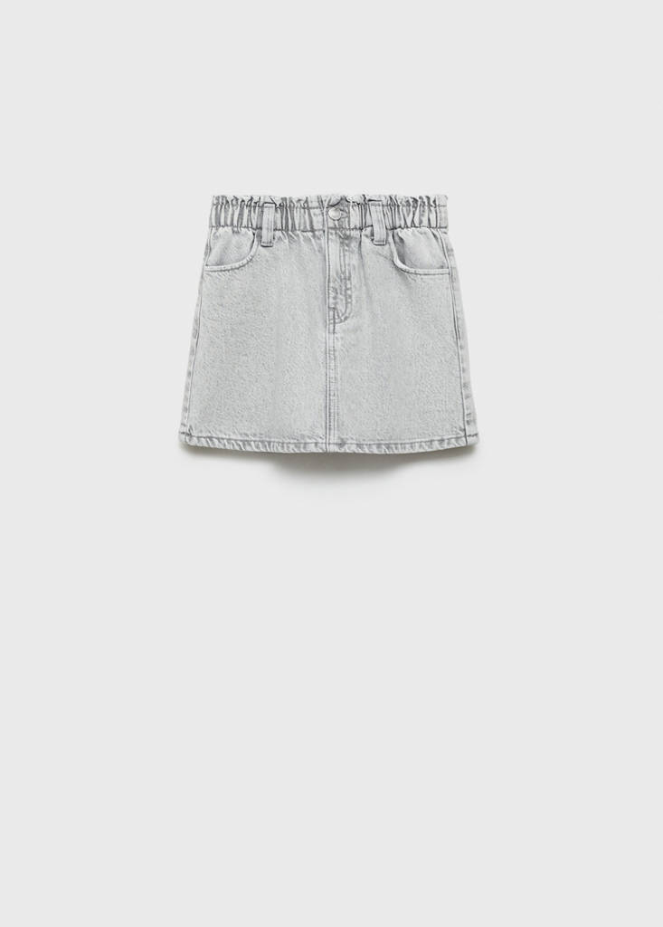Short denim skirt — Denim Grey