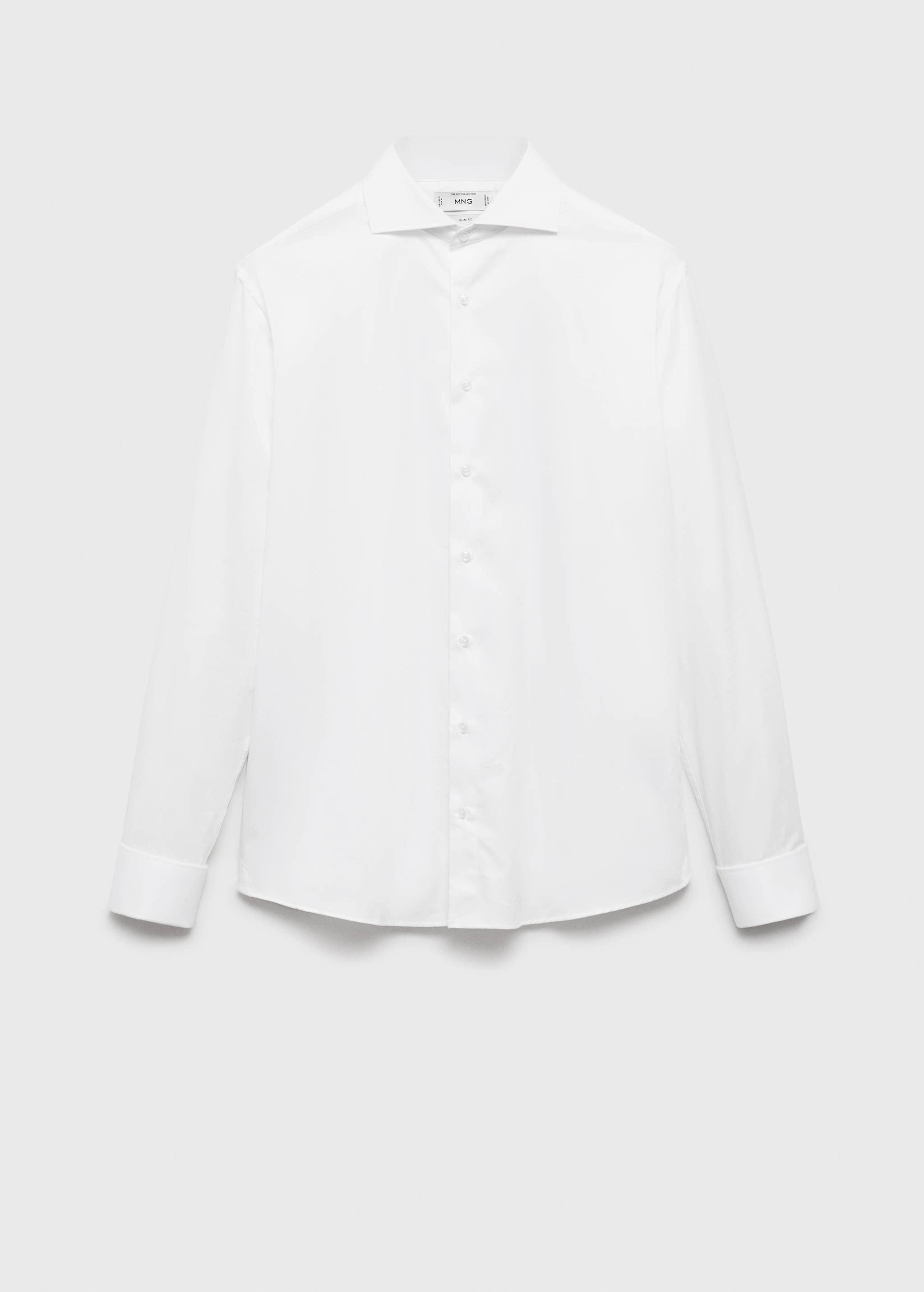 Chemise costume slim-fit tissu twill boutons de manchette - Article sans modèle