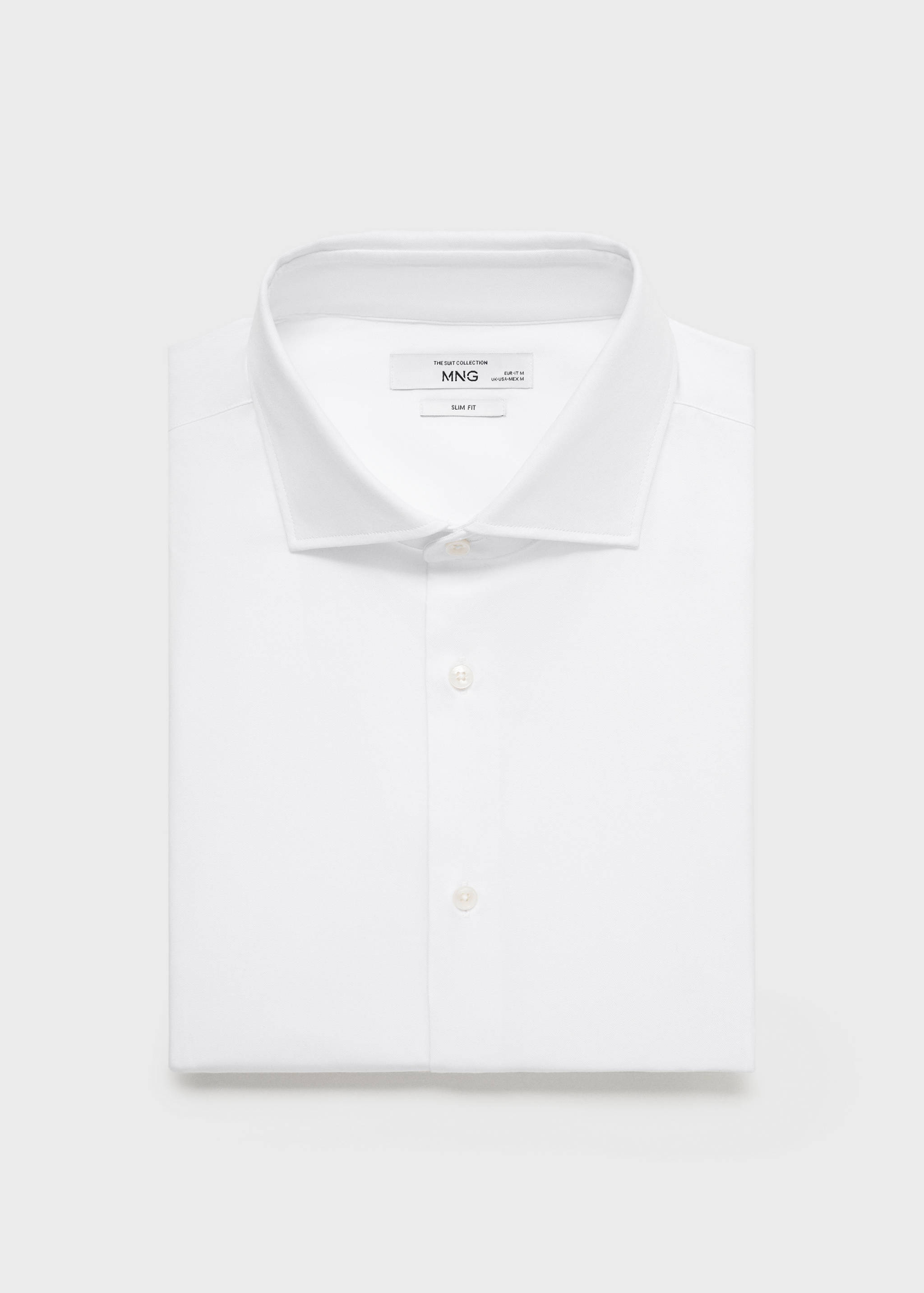 Chemise costume slim-fit tissu twill boutons de manchette - Détail de l'article 8