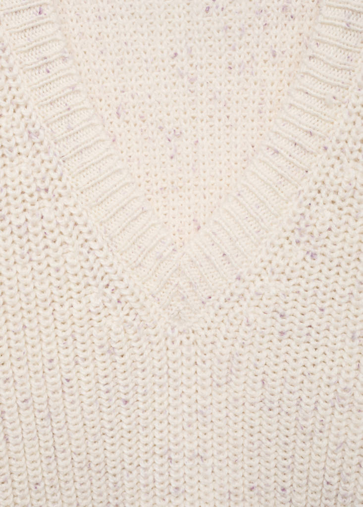 Oversized V-neck sweater — Off White