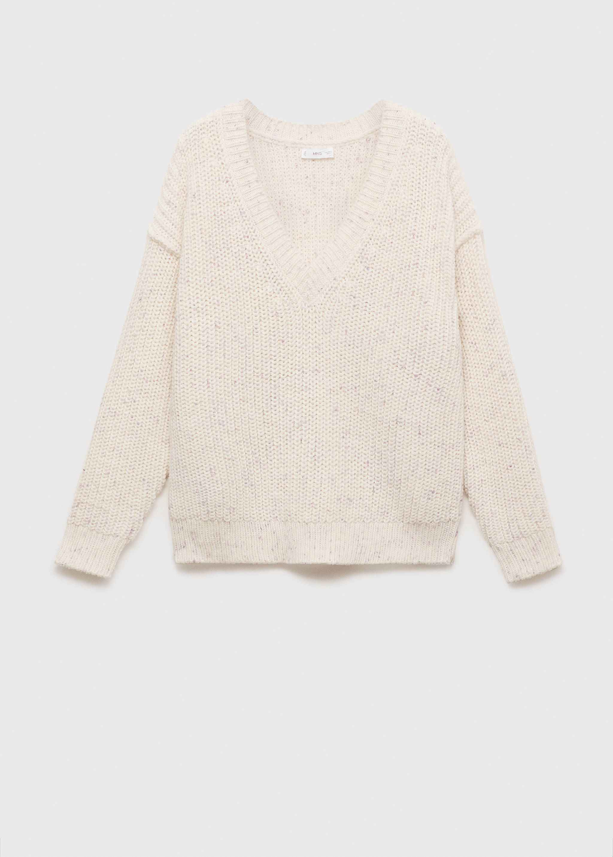 Oversized V-neck sweater - Article without model