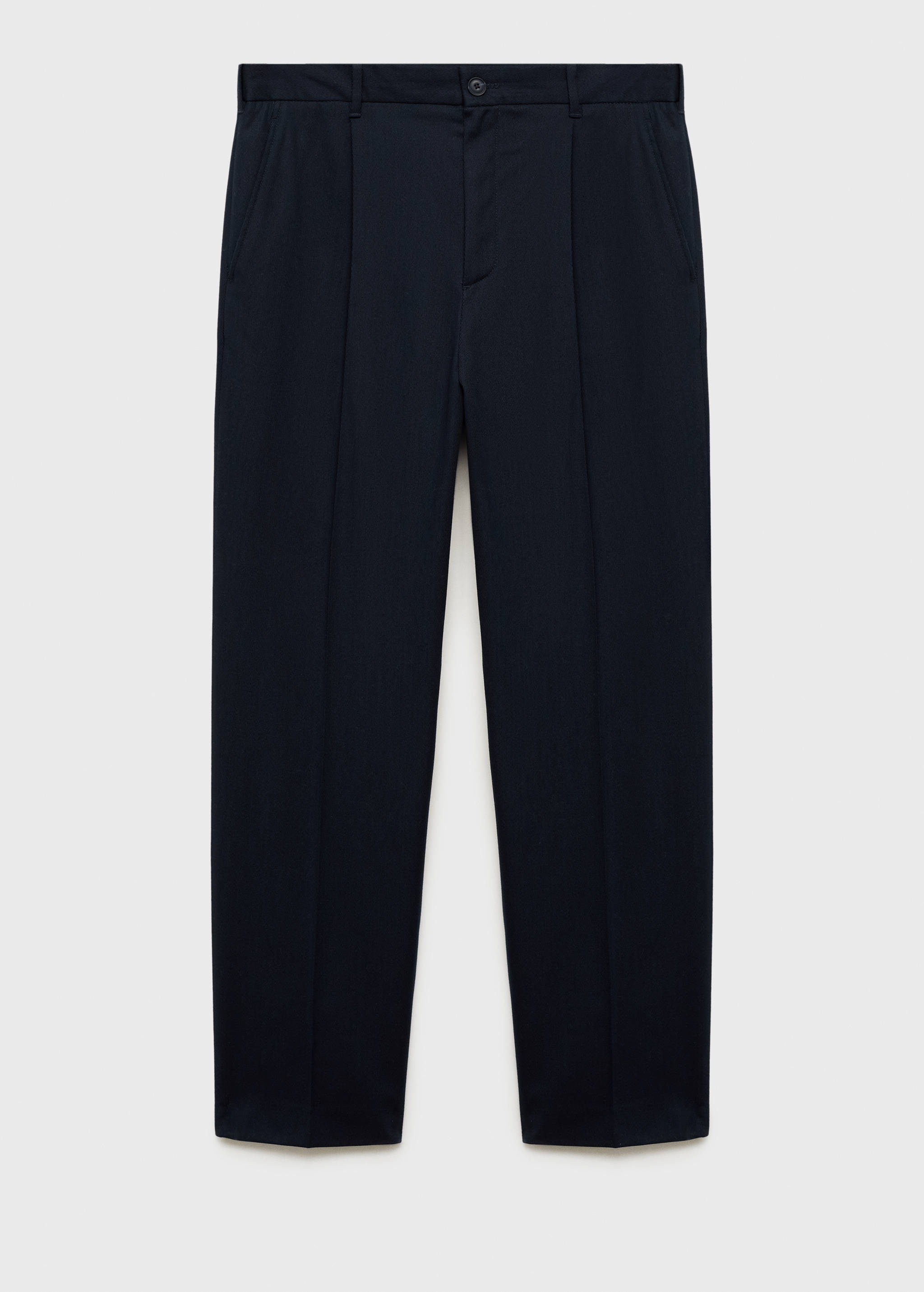 Straight-fit pleated pants - Article without model