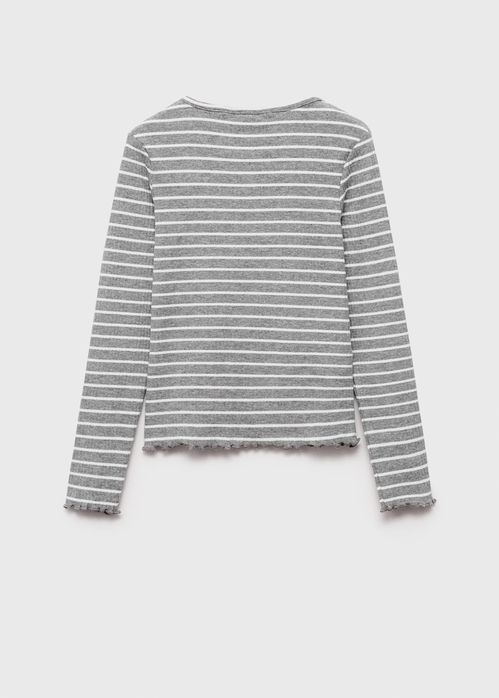 Striped rib T-shirt - Reverse of the article