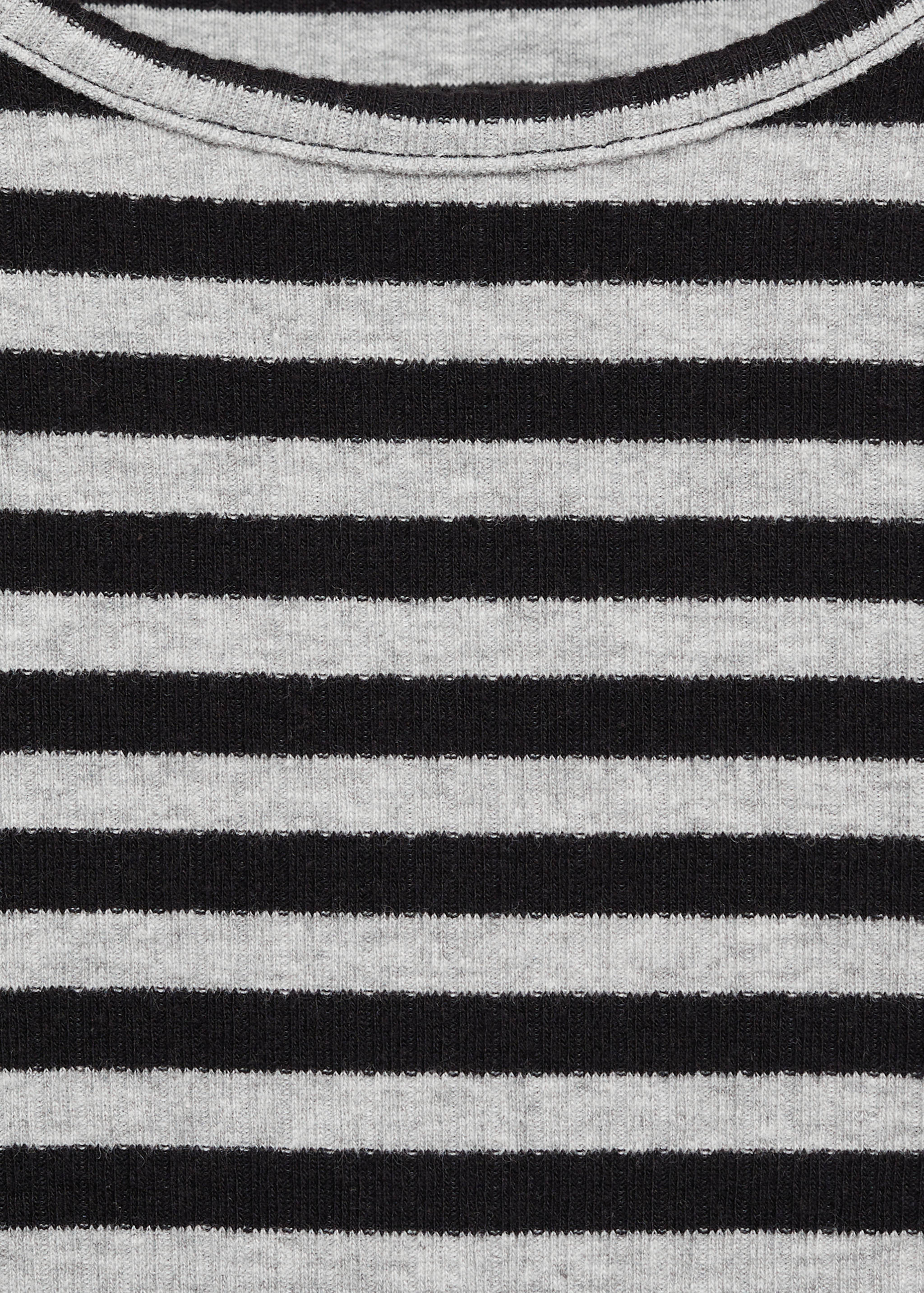 Striped rib T-shirt - Details of the article 0