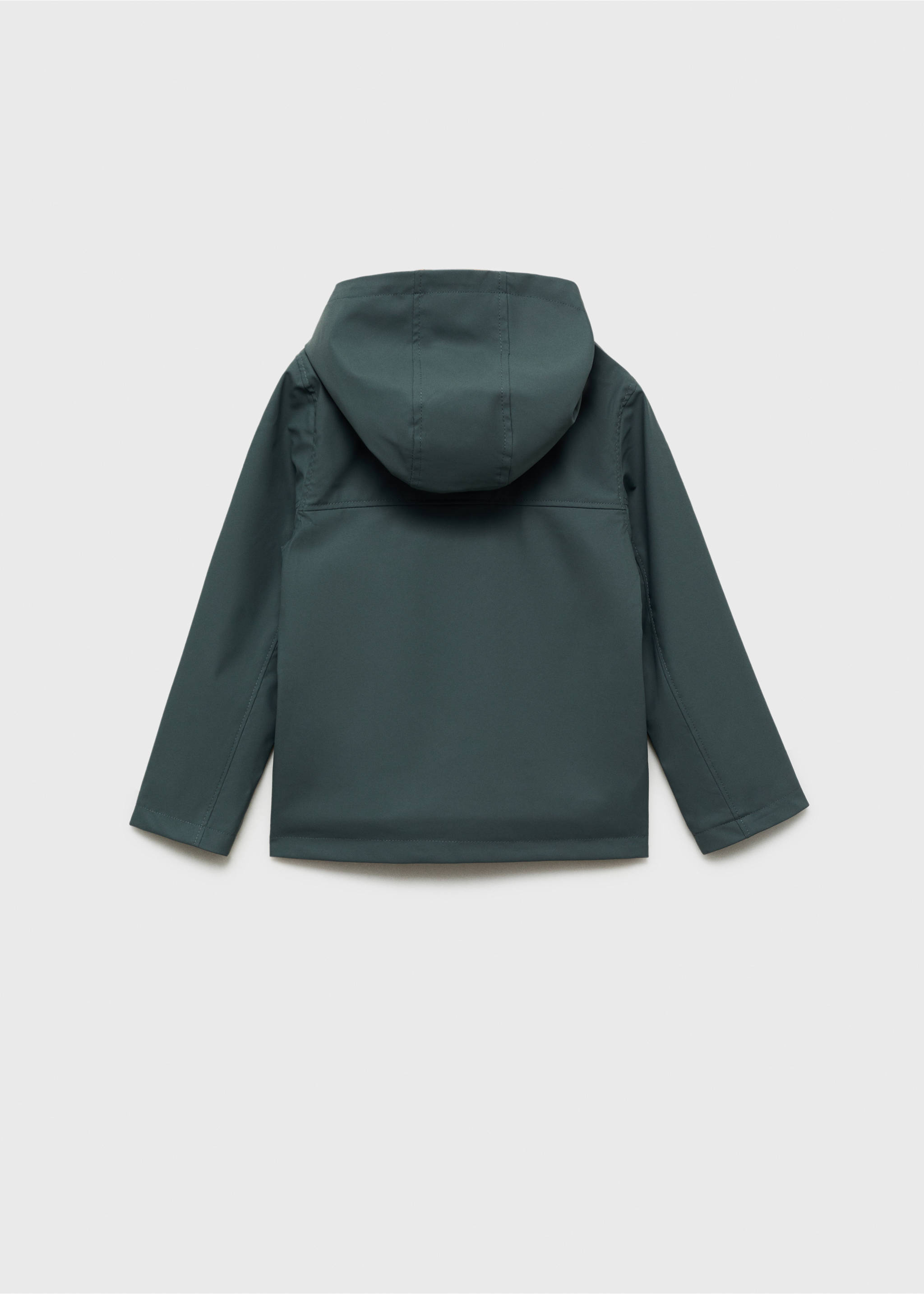 Anorak impermeable capucha - Reverso del artículo, Verde oscuro. Ref: 87070627-00.