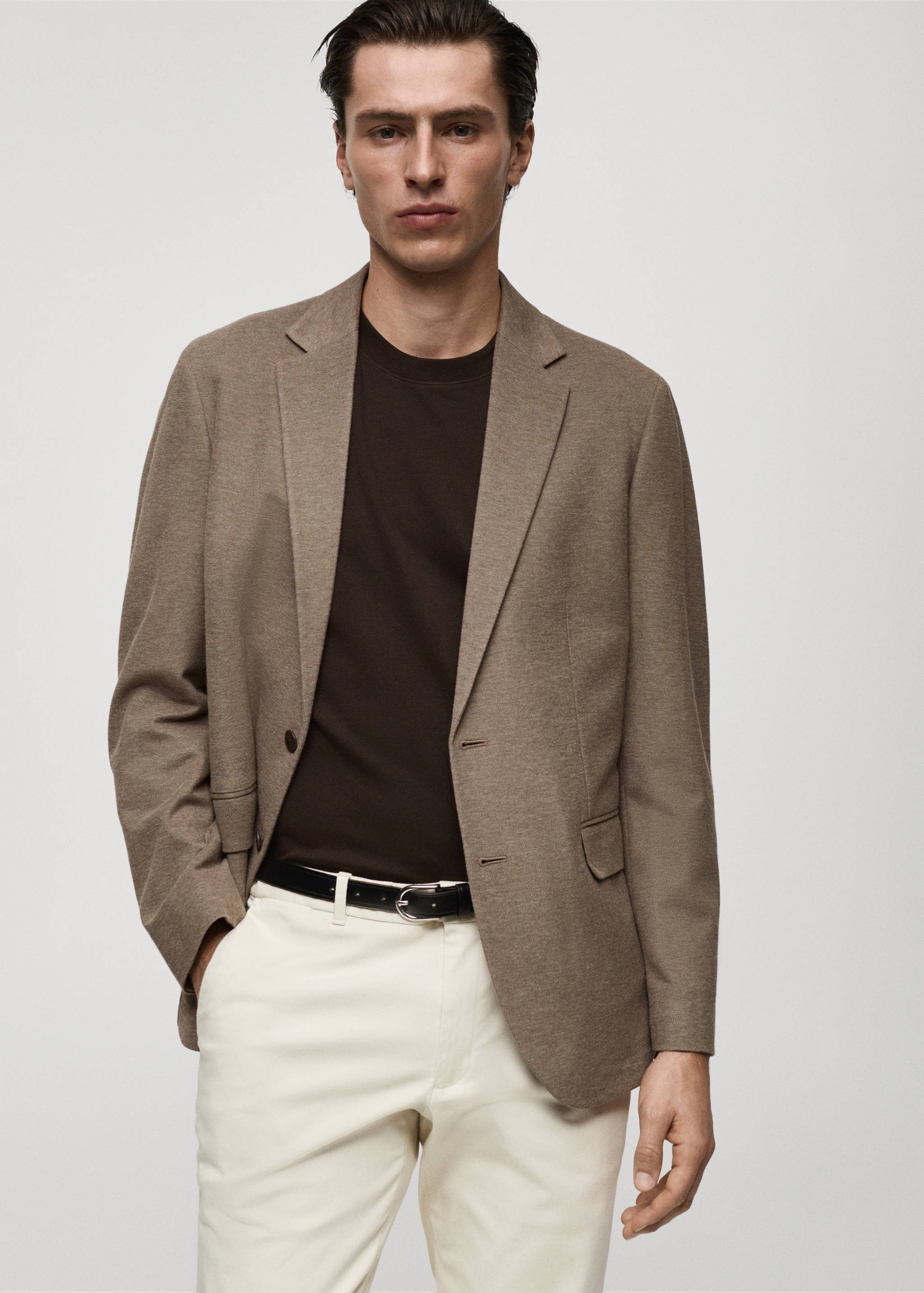 Verner slim-fit cotton jacket - Medium plane