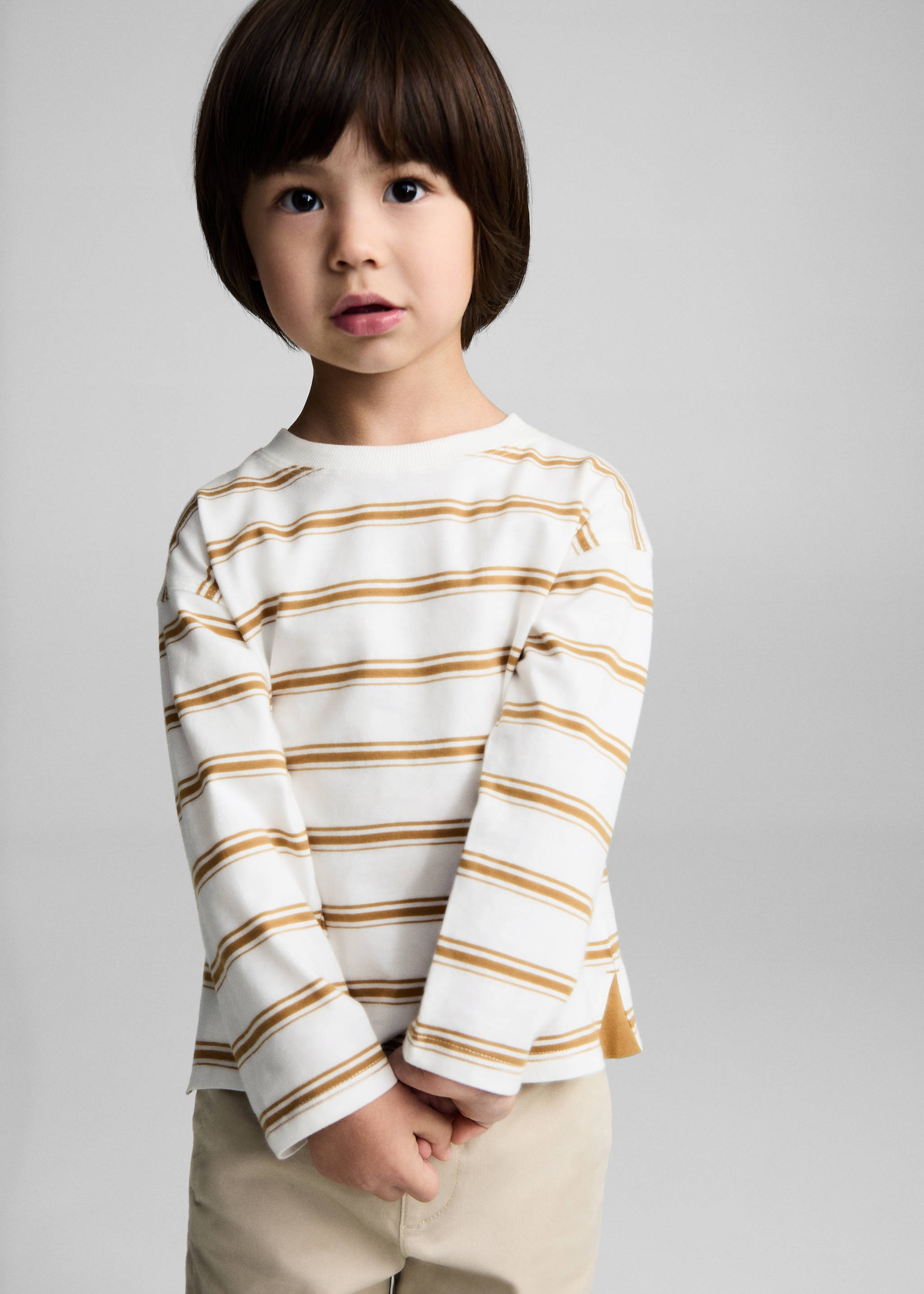T-shirt triples rayures - Plan moyen