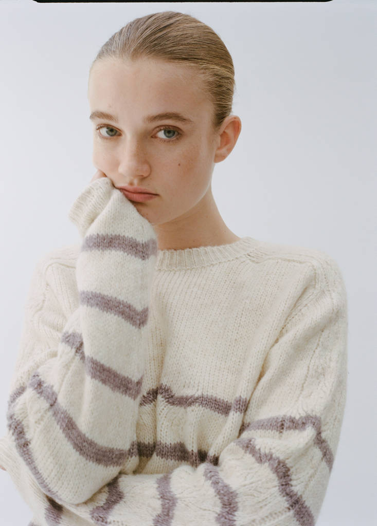 Oversized striped sweater — Off White